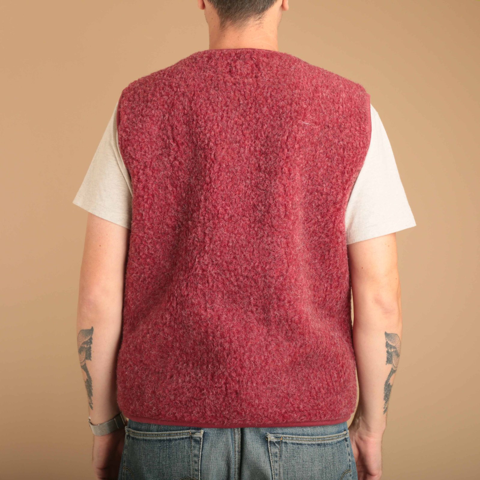 Pepitko Vest Dark Red