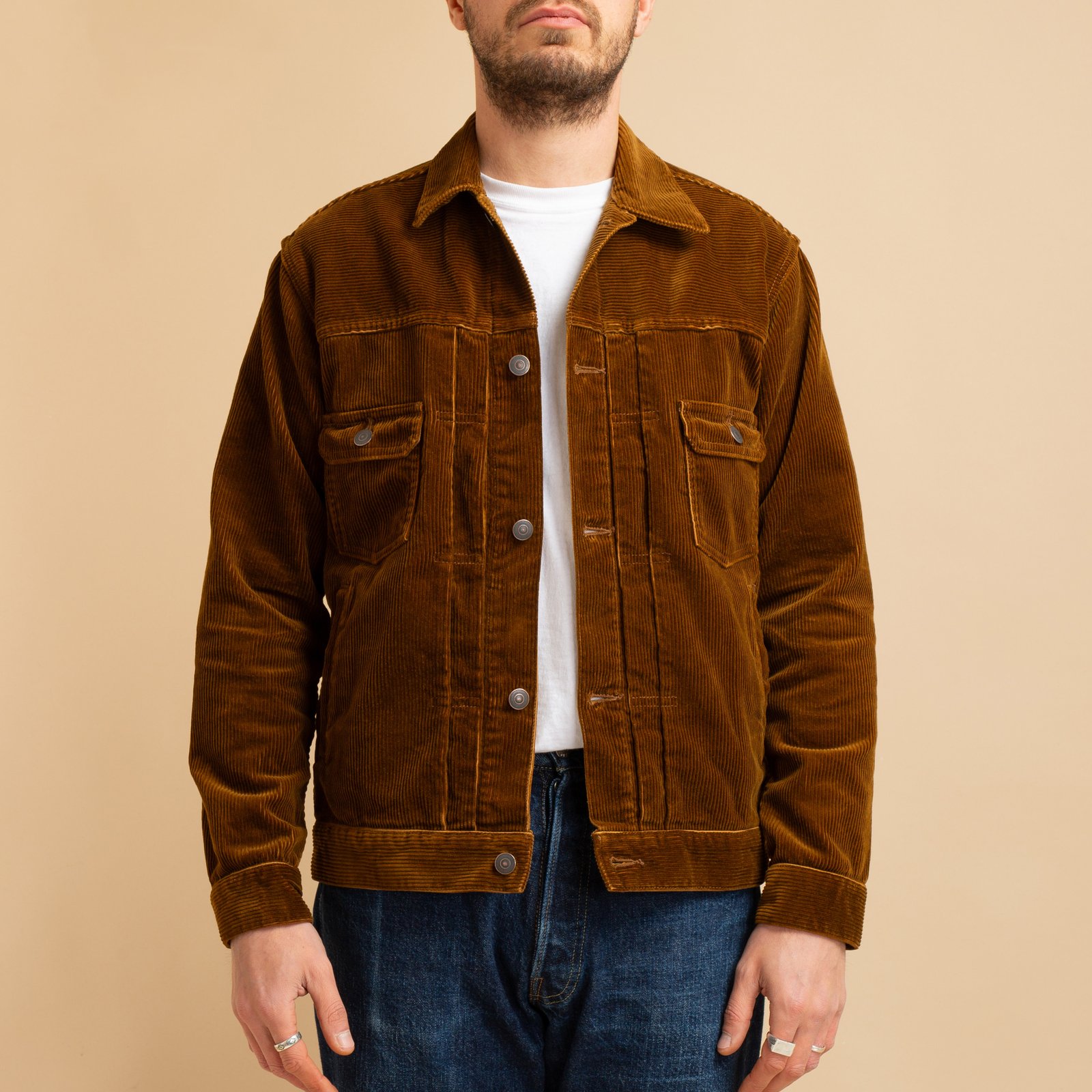 Corduroy Type II Double Pocket Jacket Brown