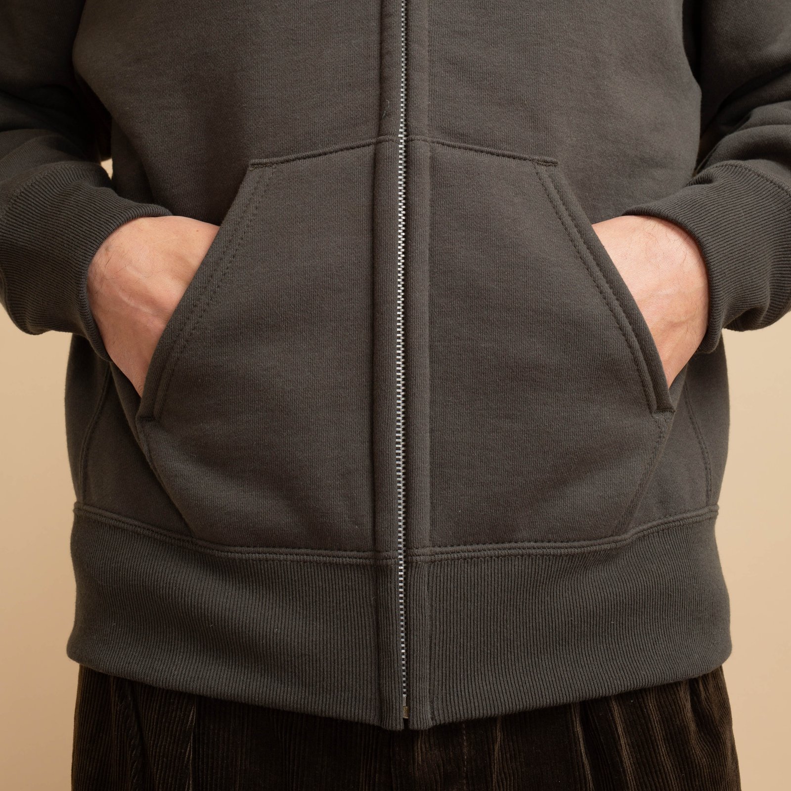"Sure MFG" Zip Corn Head Hoodie in Ink Black
