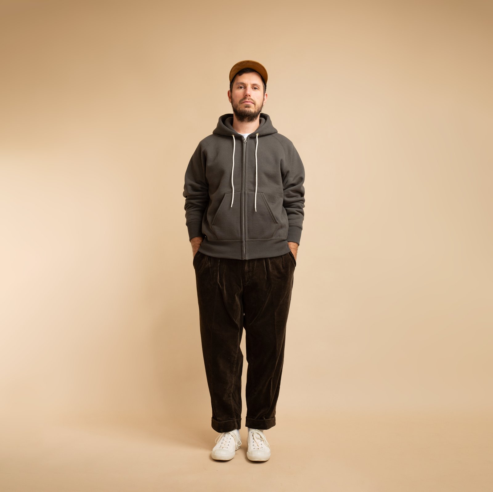 "Sure MFG" Zip Corn Head Hoodie in Ink Black