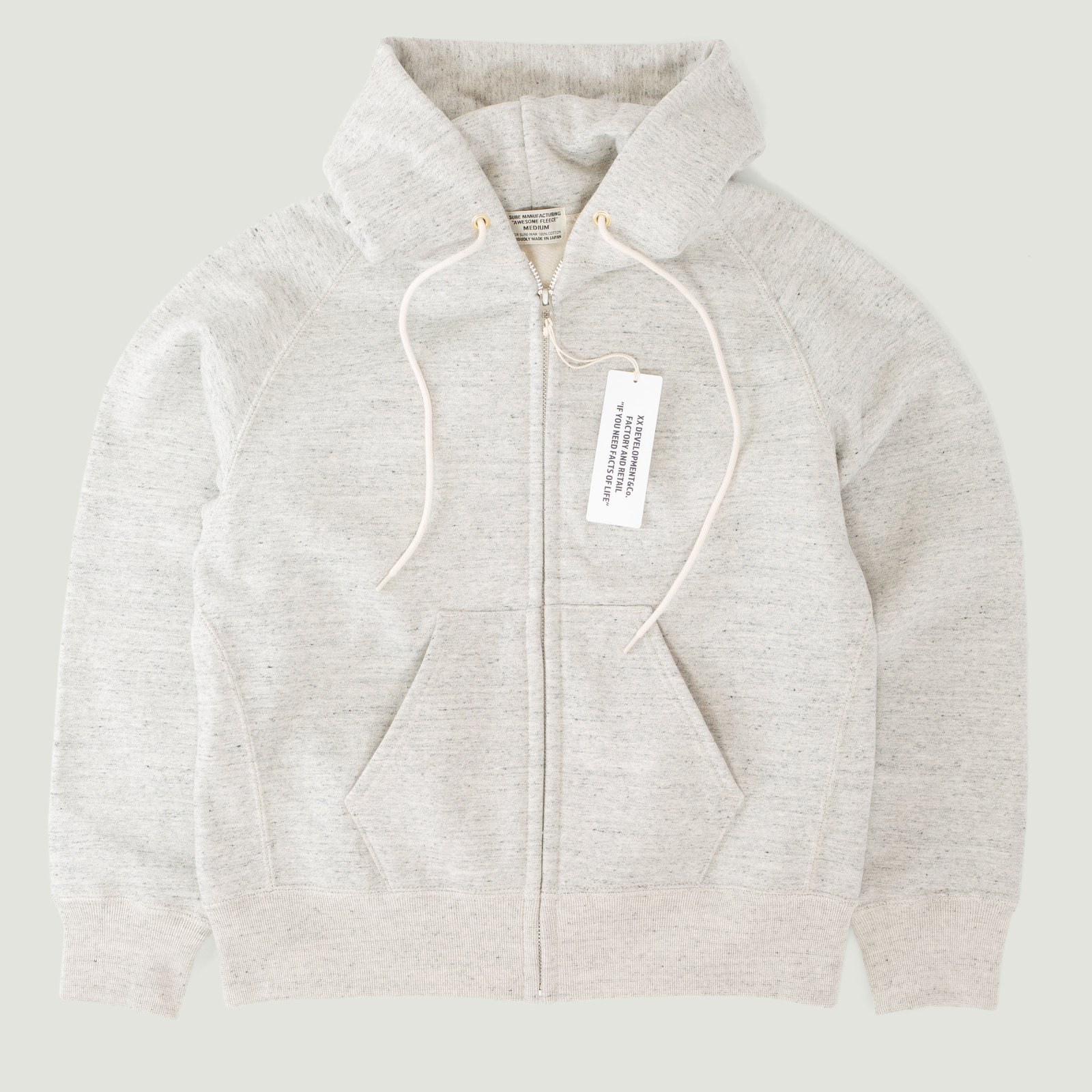 XX DEVELOPMENT / "SURE MFG" Zip Corn Head Hoodie Silverado