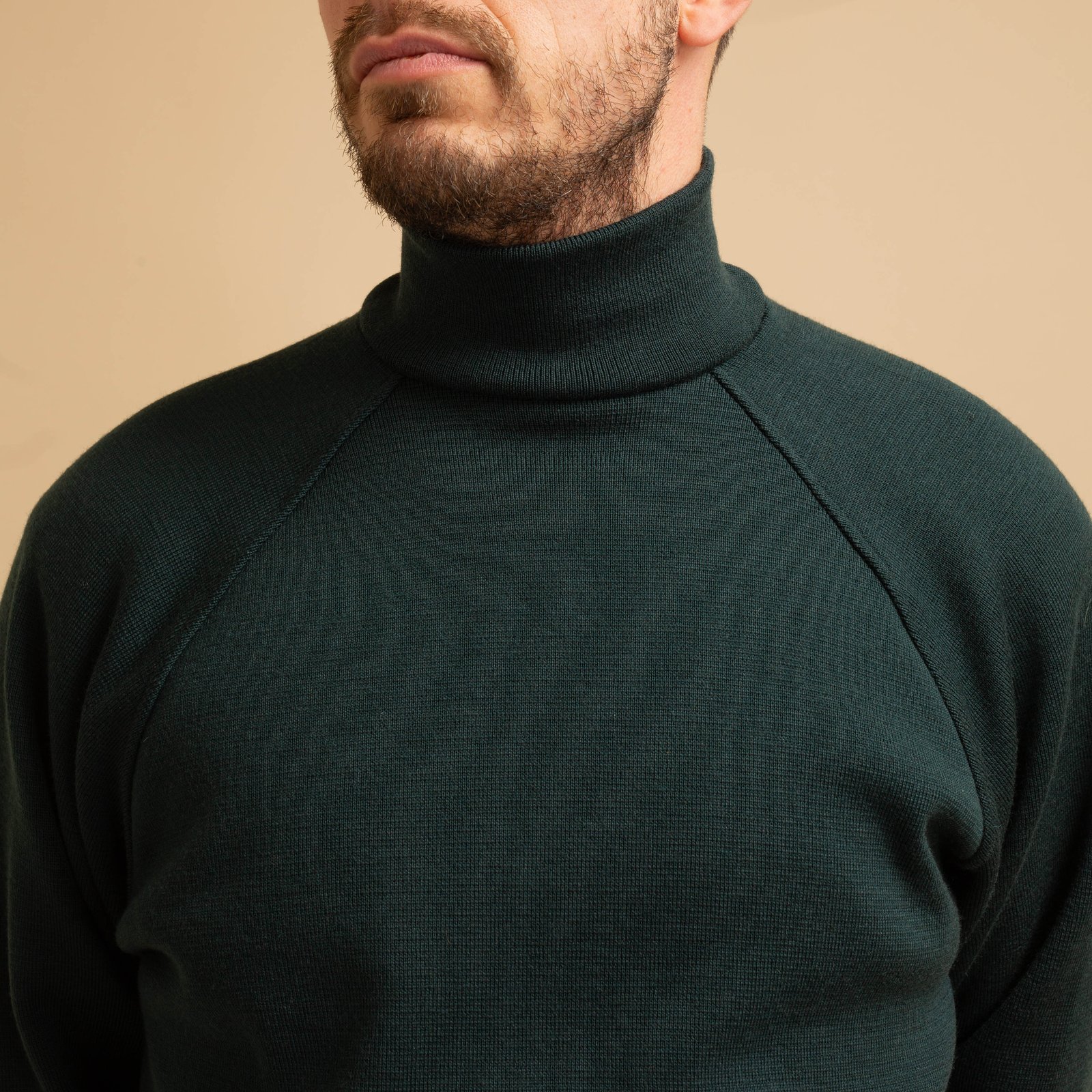 Dark Green Milano Turtleneck Sweater