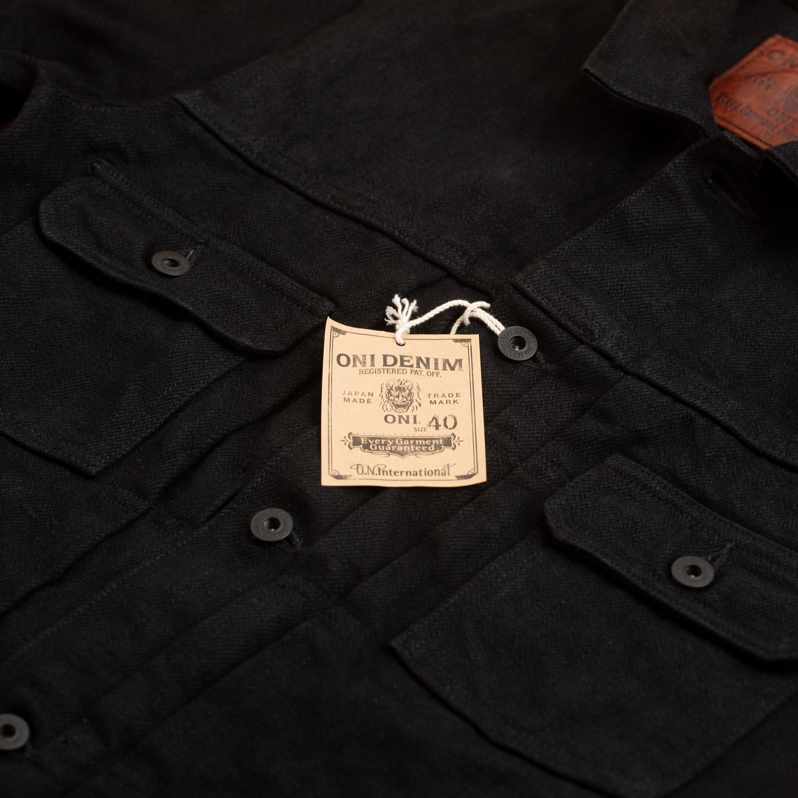 02516P-ZR-BK 20oz "Secret Black Denim" Type II Jacket