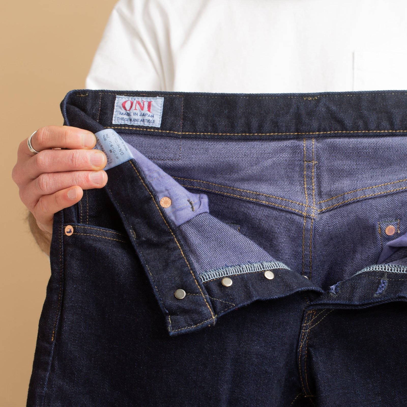 122S "Violet Weft" Relaxed Tapered 15oz Stretch Selvedge Denim