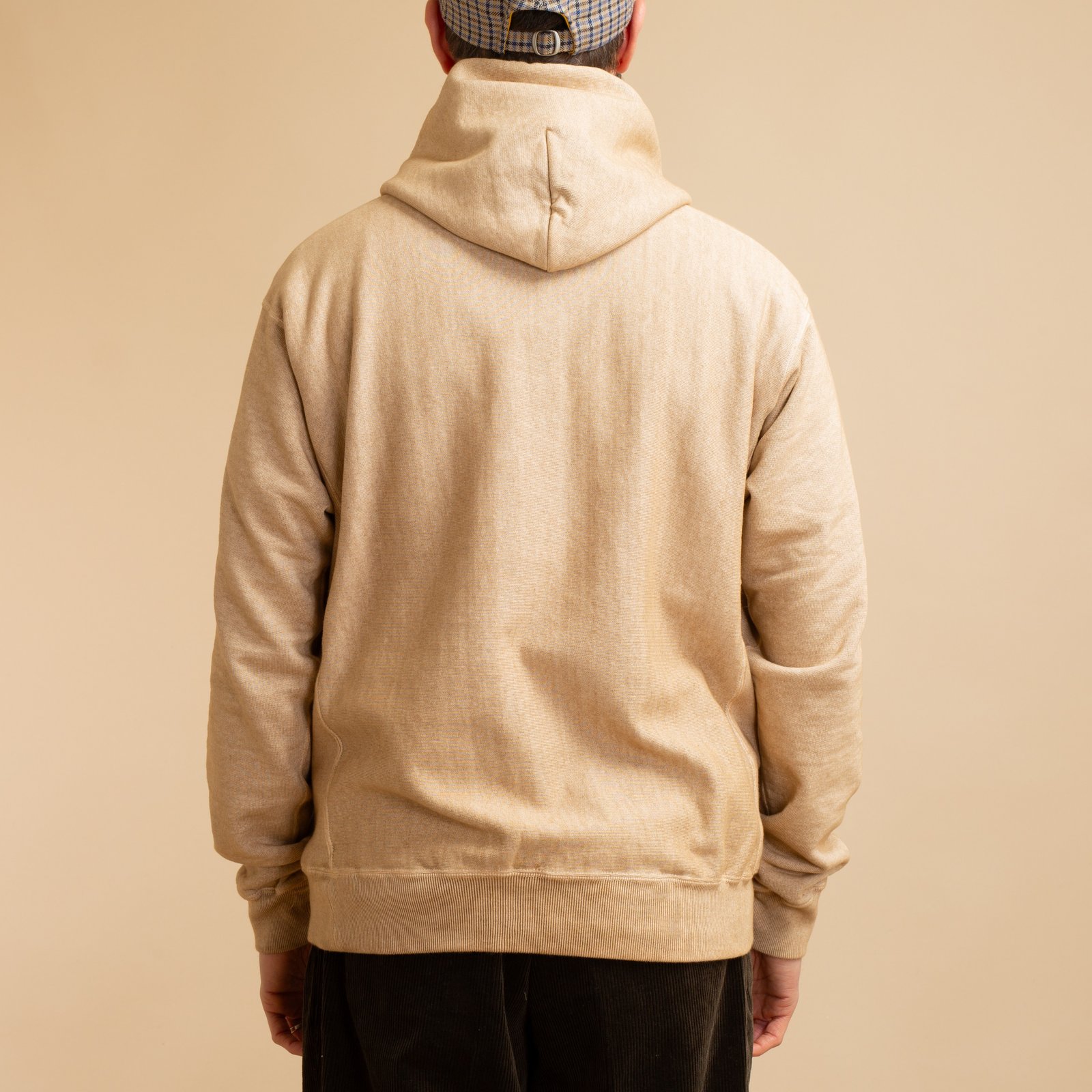 Heavy Pullover Hoodie in Latte Color