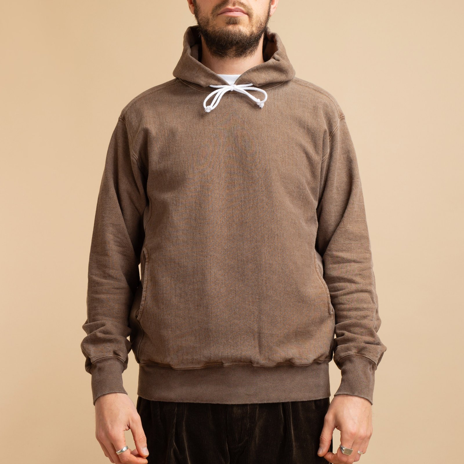Heavy Pullover Hood Sweat P-Brown
