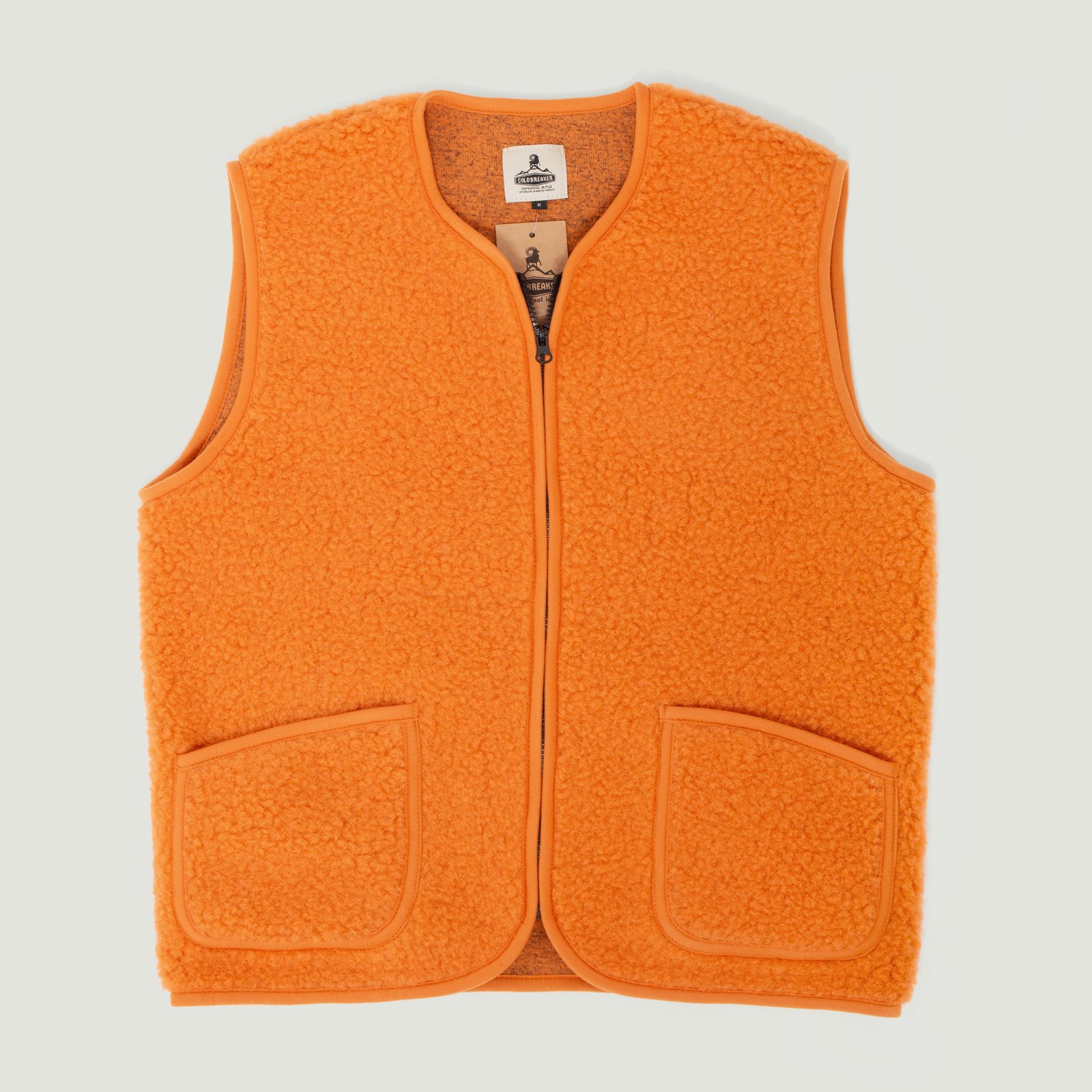 vignette flâneurs COLDBREAKER veste sans manche en laine Pepitko Vest Ultralight Mandarin