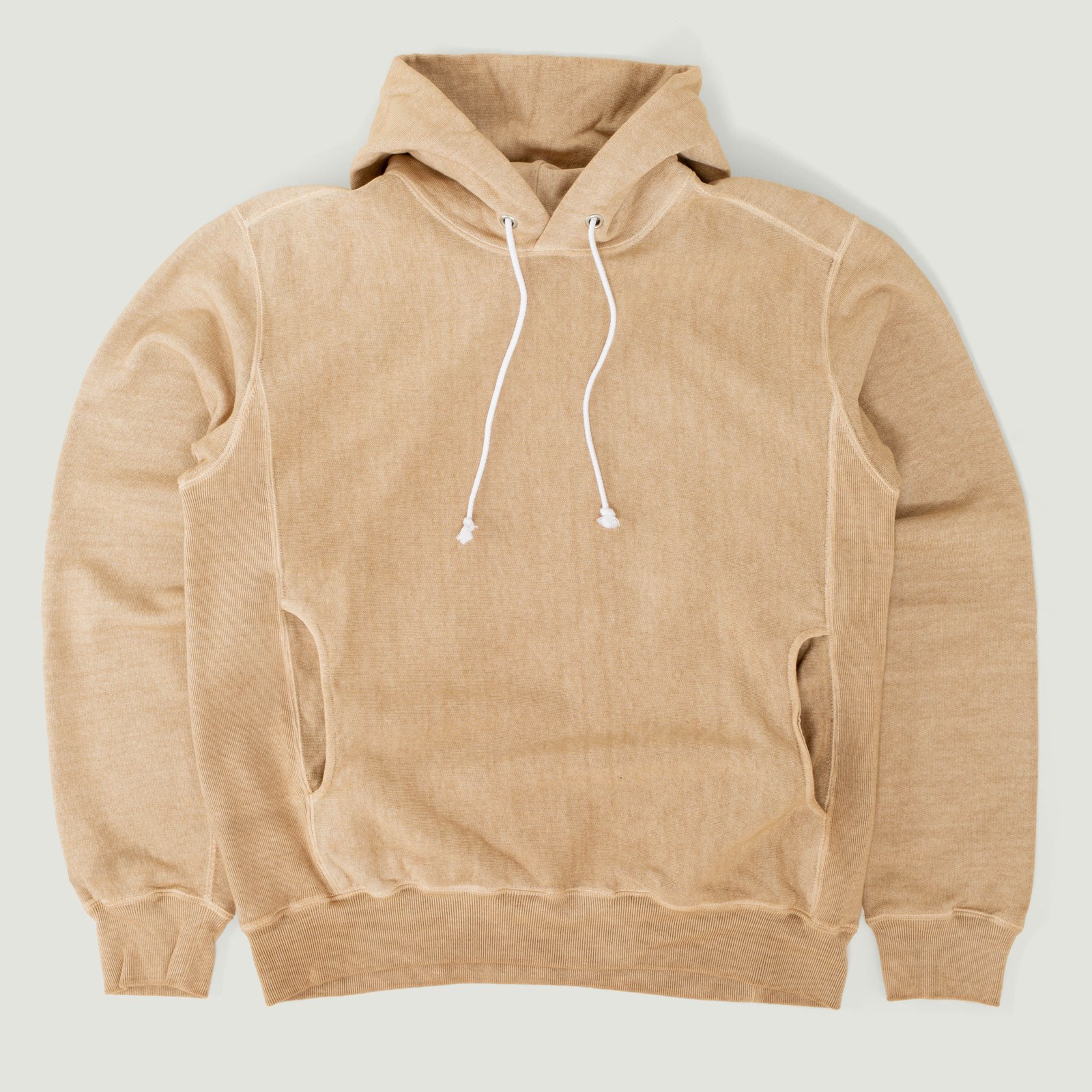 Heavy Pullover Hoodie in Latte Color