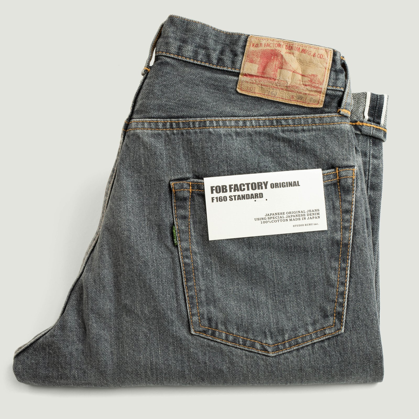 F160 '66 Type Selvedge Denim Black