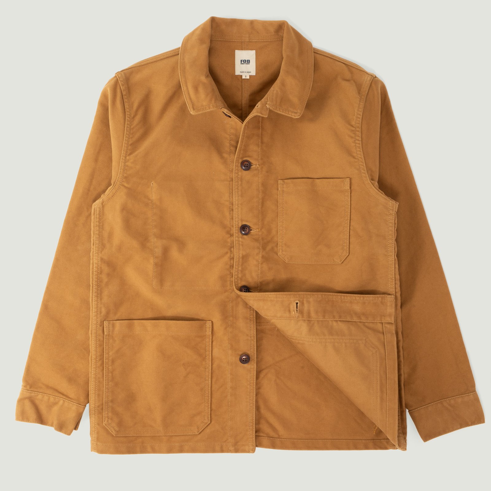 French Moleskin Jacket Beige