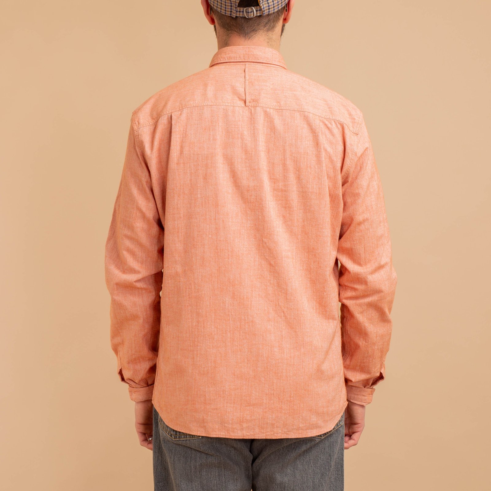 Block Shirt Red Chambray