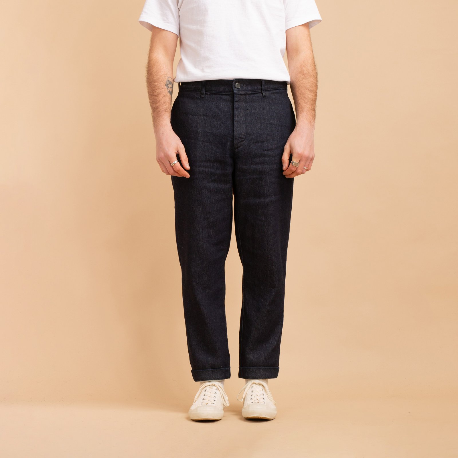 F0527 Relax Trousers Indigo