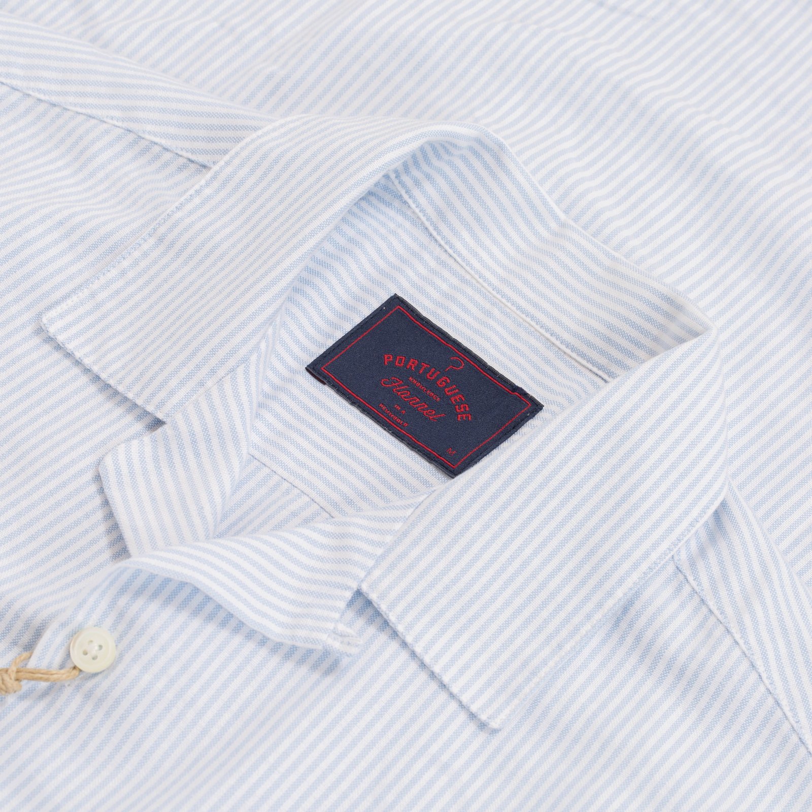 S/S Belavista Camp Collar Stripe Light Blue