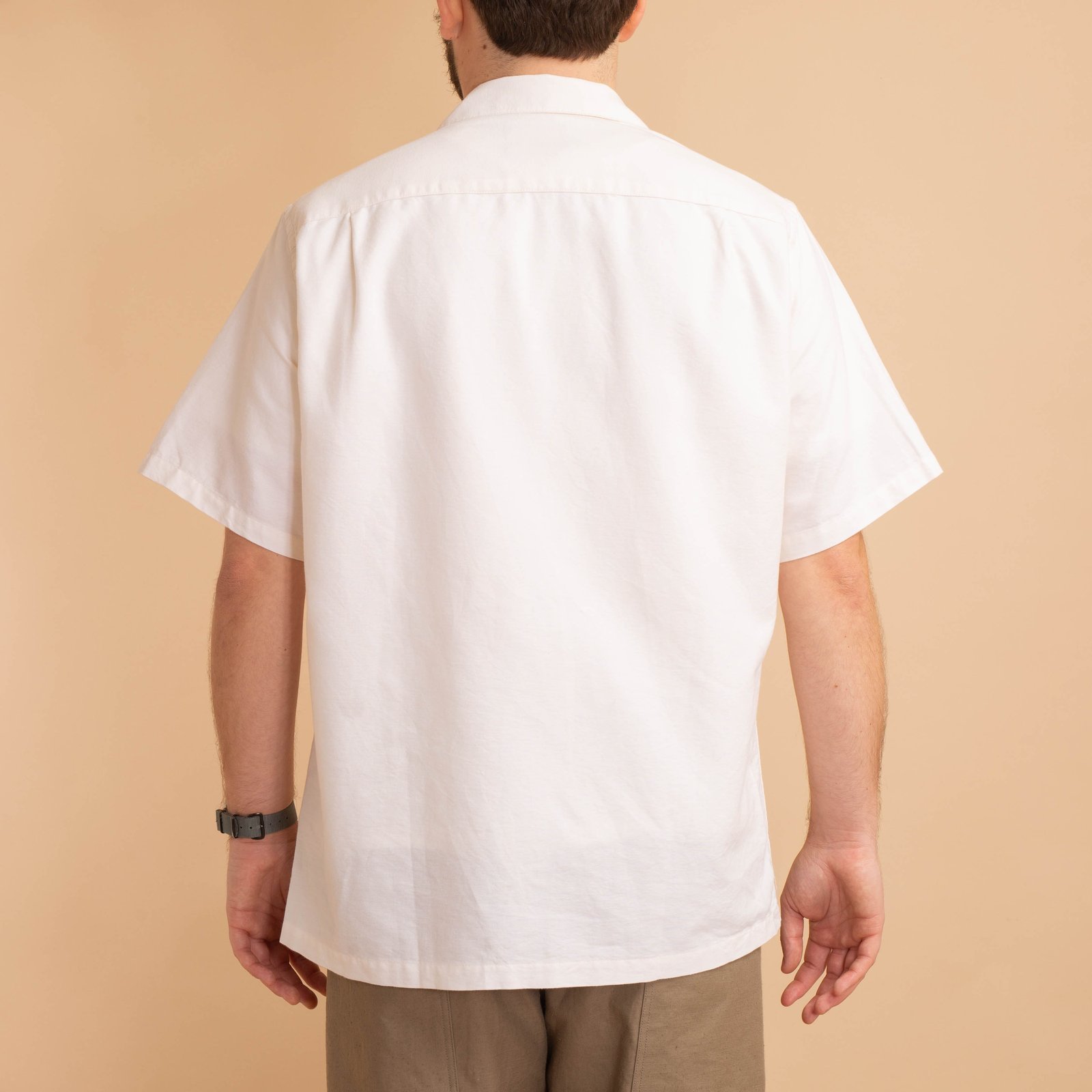 S/S Belavista Camp Collar Off White