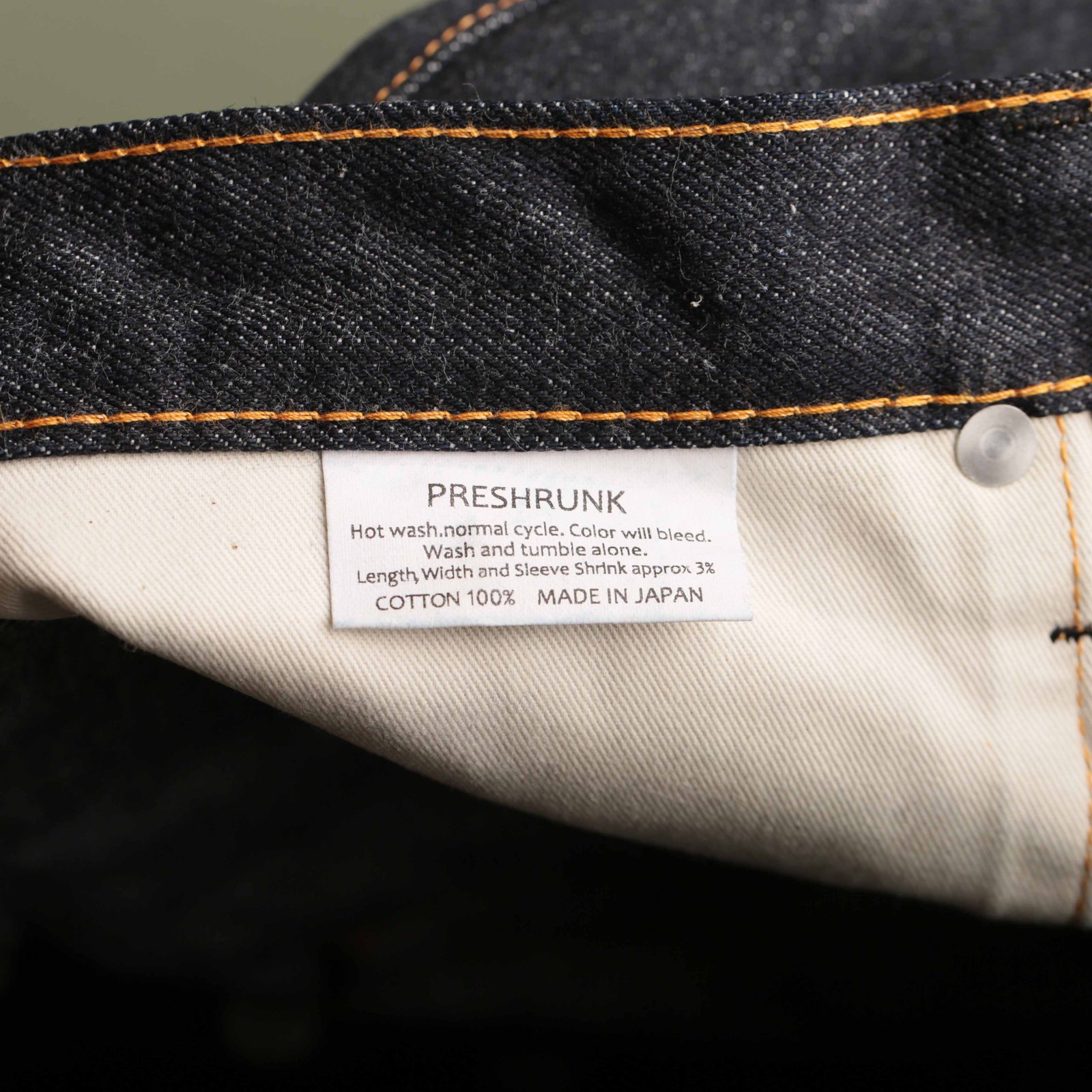 "NO COMPLY" Regular 13,5oz Indigo Selvedge Denim