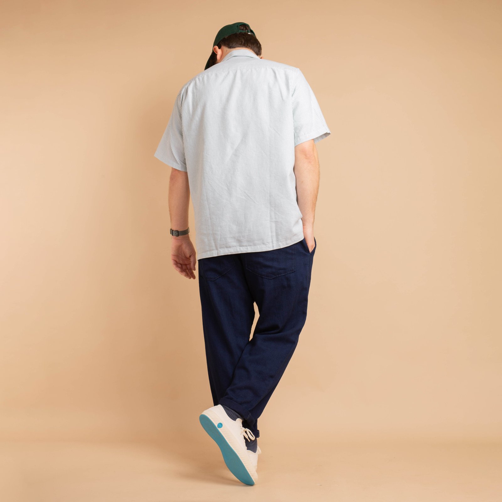 Hi Water Trouser Indigo Herringbone Denim