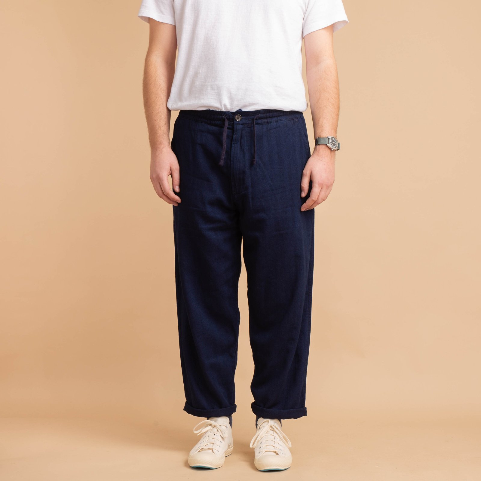 Hi Water Trouser Indigo Herringbone Denim