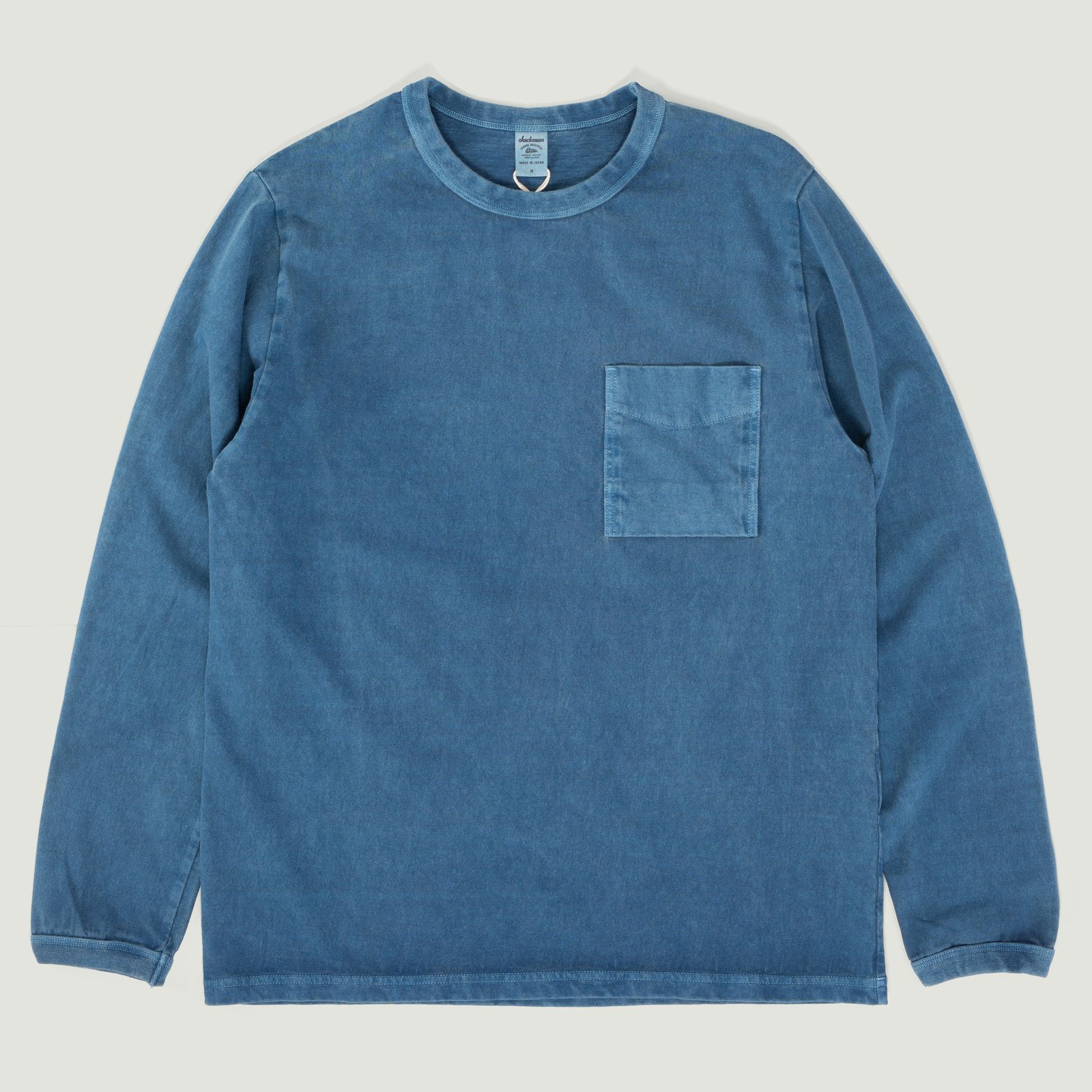 L/S Pocket T-Shirt Fade Blue