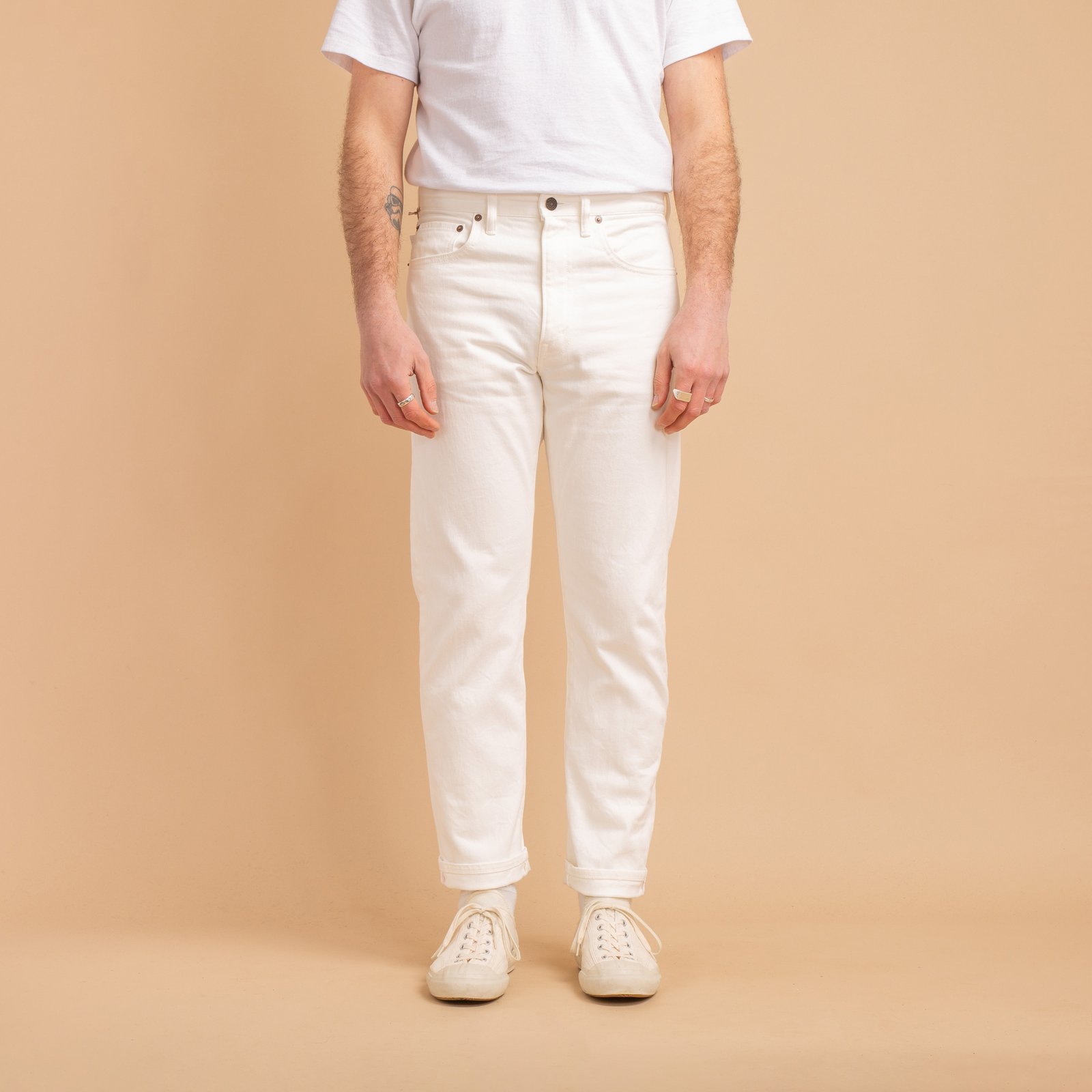 5 Pocket Denim White