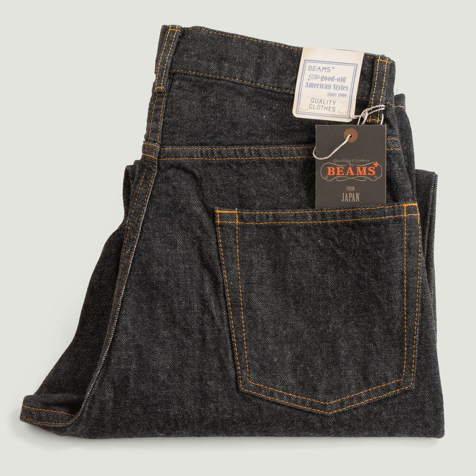 5 Pocket Wide Denim Black