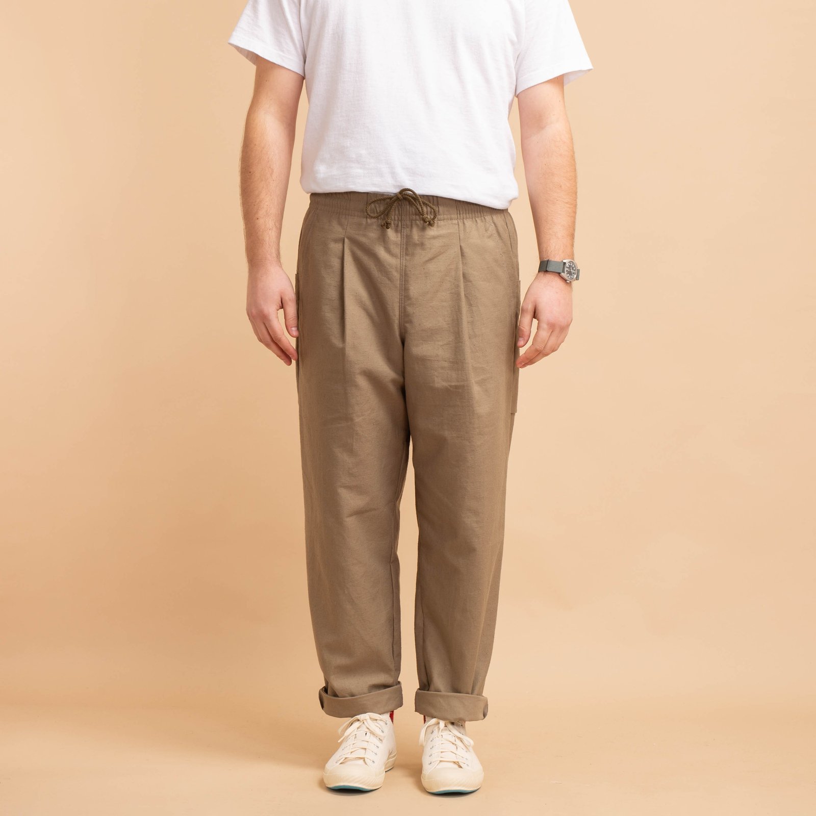 JACKMAN / Back Nep Umps Pants Sepia