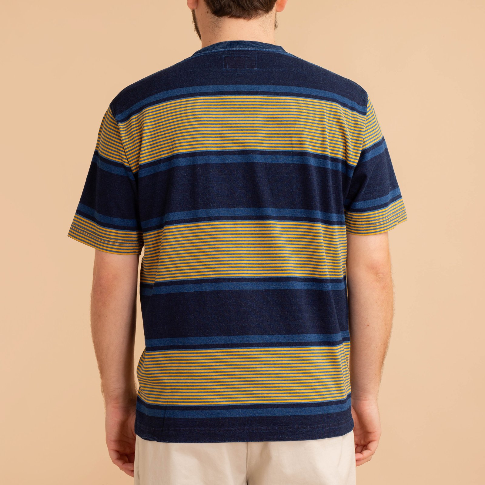 Pocket Tee Indigo Stripe Navy