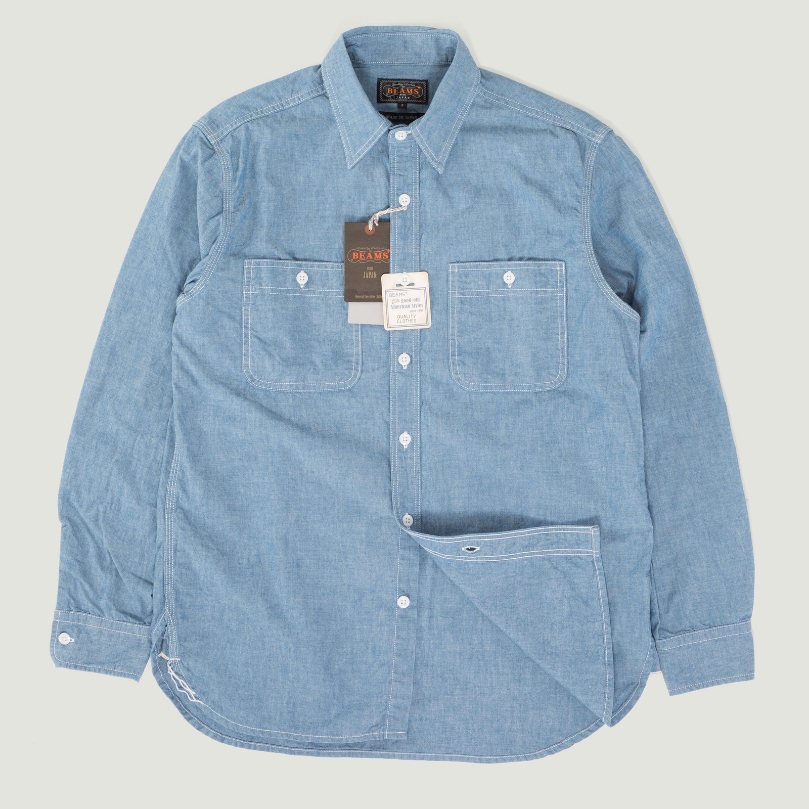 Chambray Work Shirt Sax