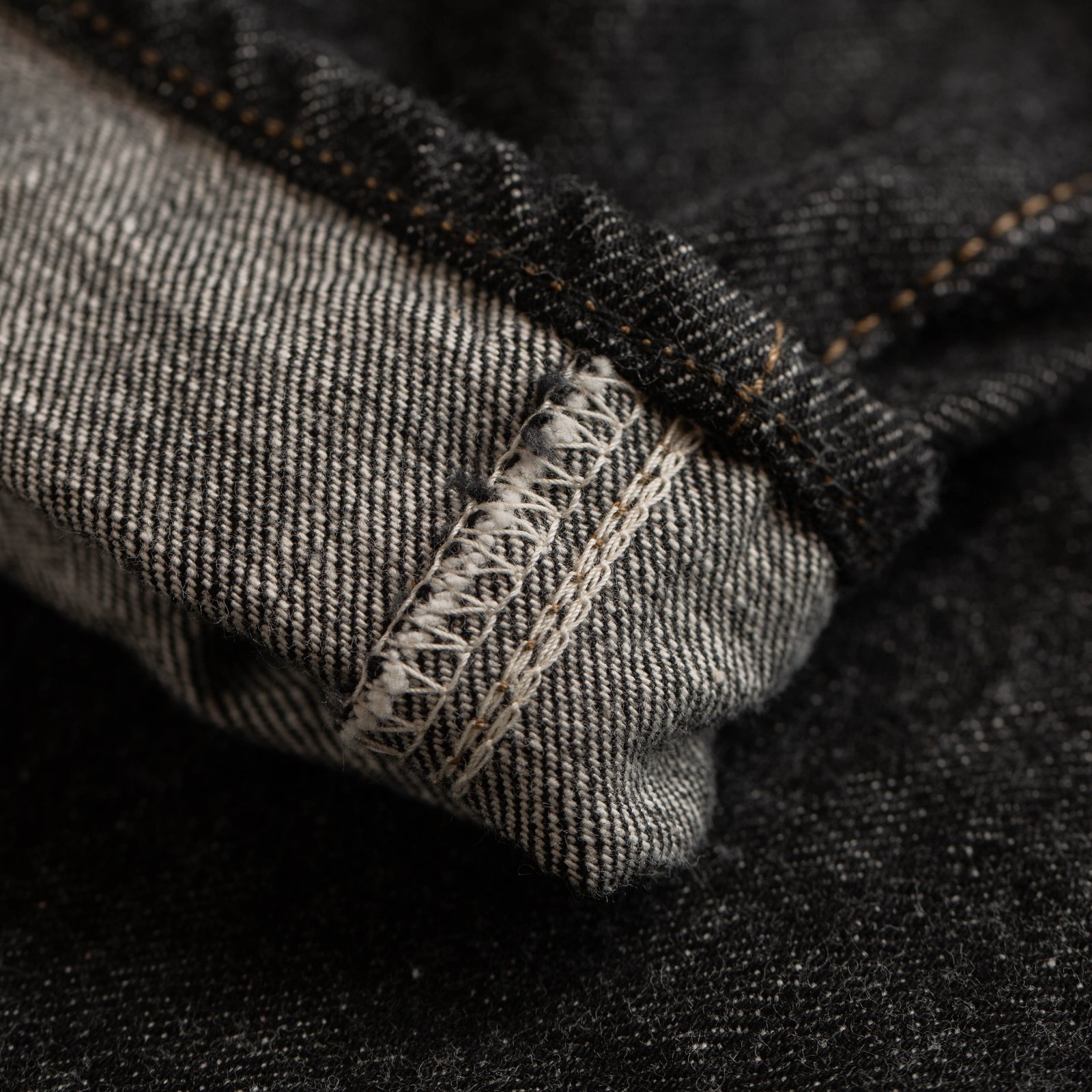 "NO COMPLY" Modified Tapered 13,5oz Black Selvedge Denim