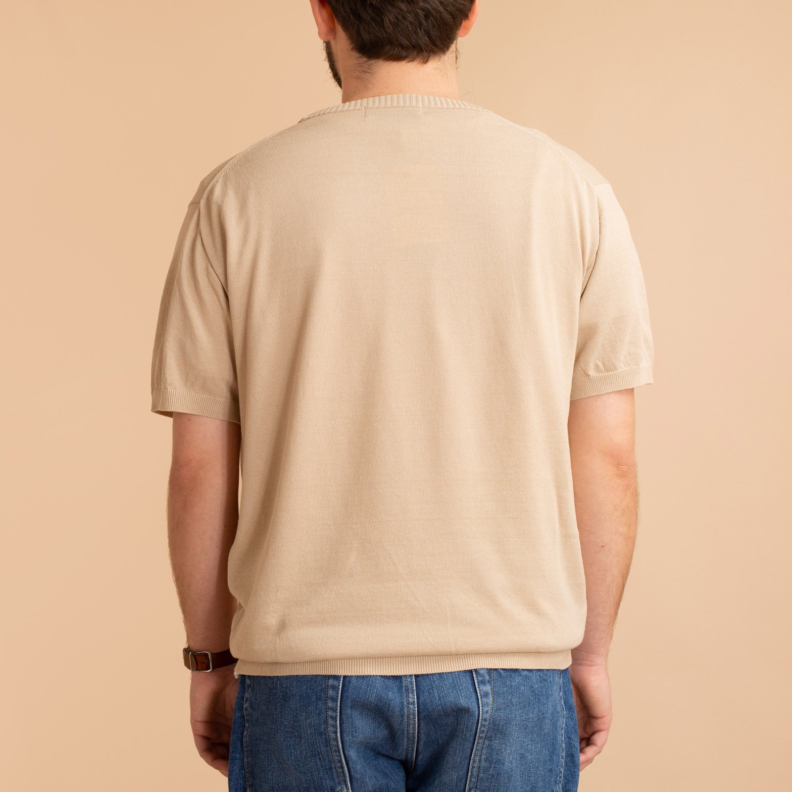 Ice Cotton Crewneck Latte Beige