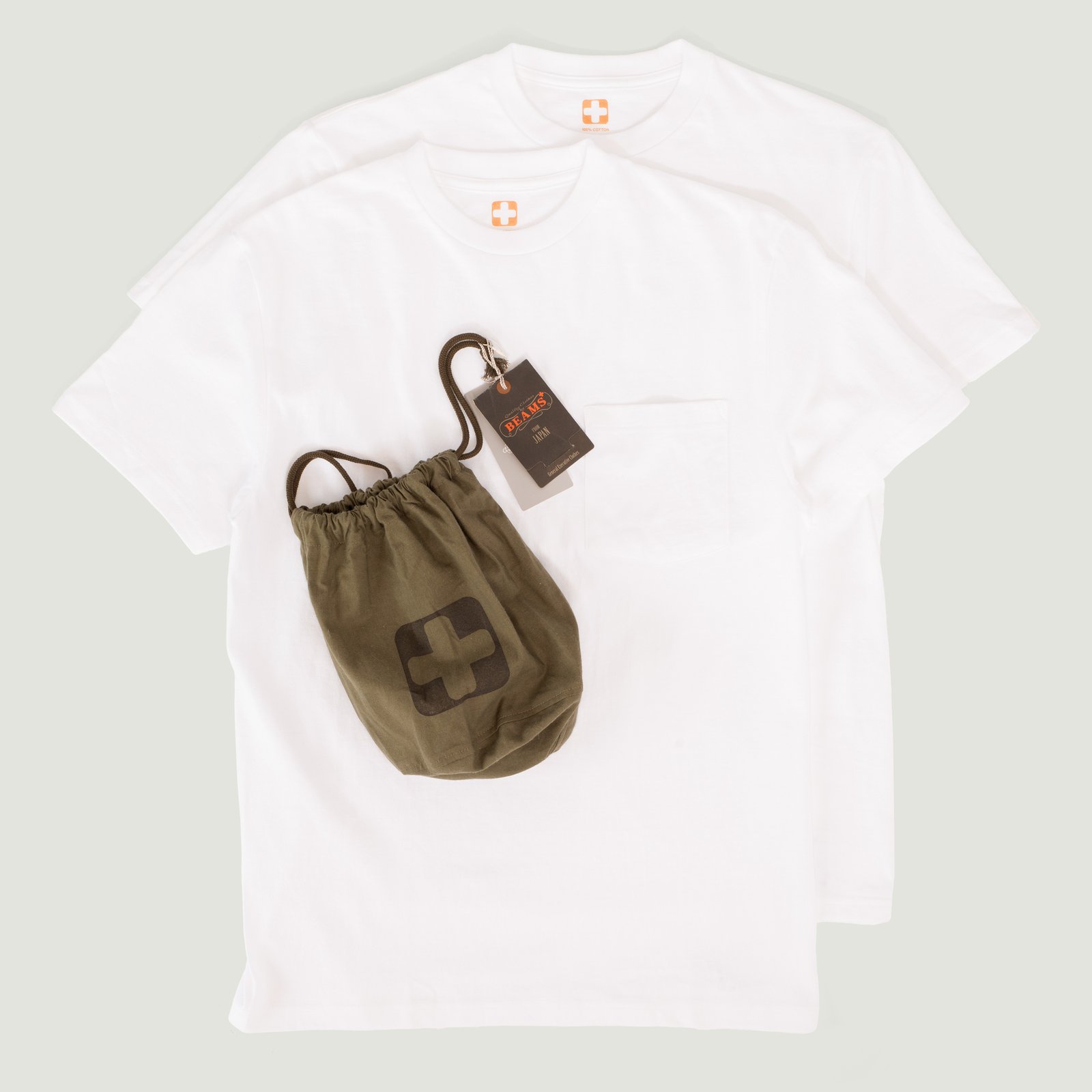 2 Pack Pocket Tee White