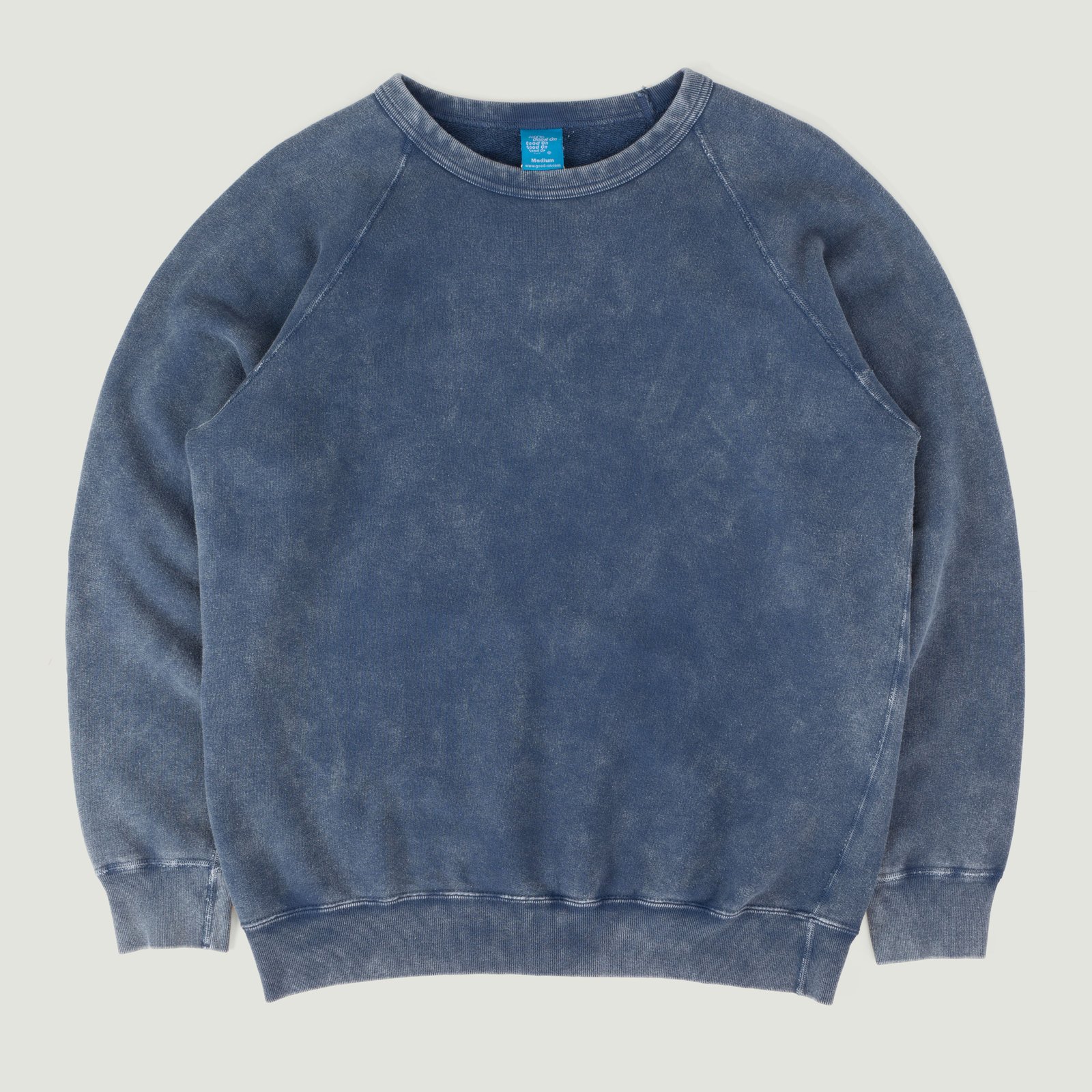 Raglan Crew Sweat Vintage Dye Navy