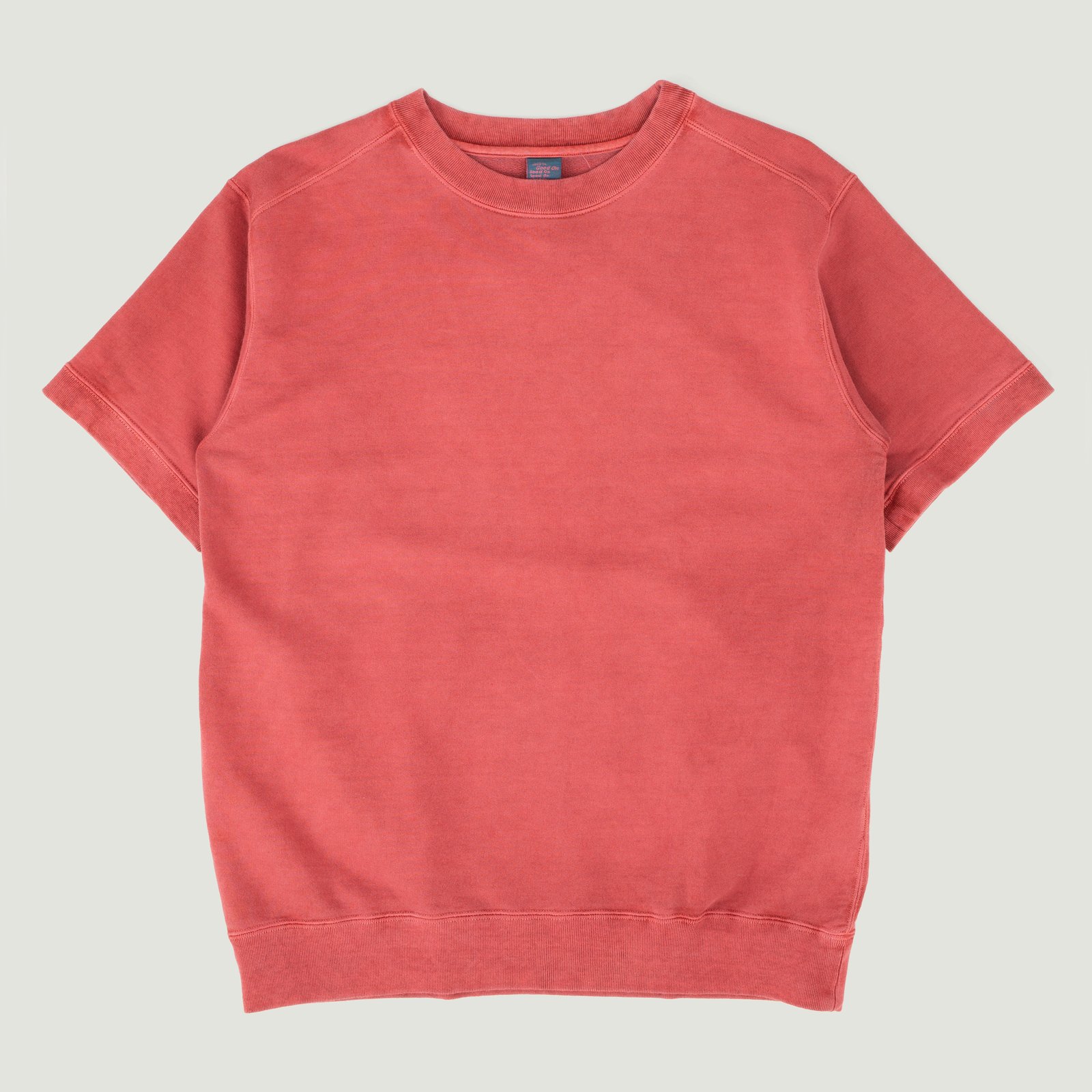 Short Sleeve Terry Shirt in Faded Red