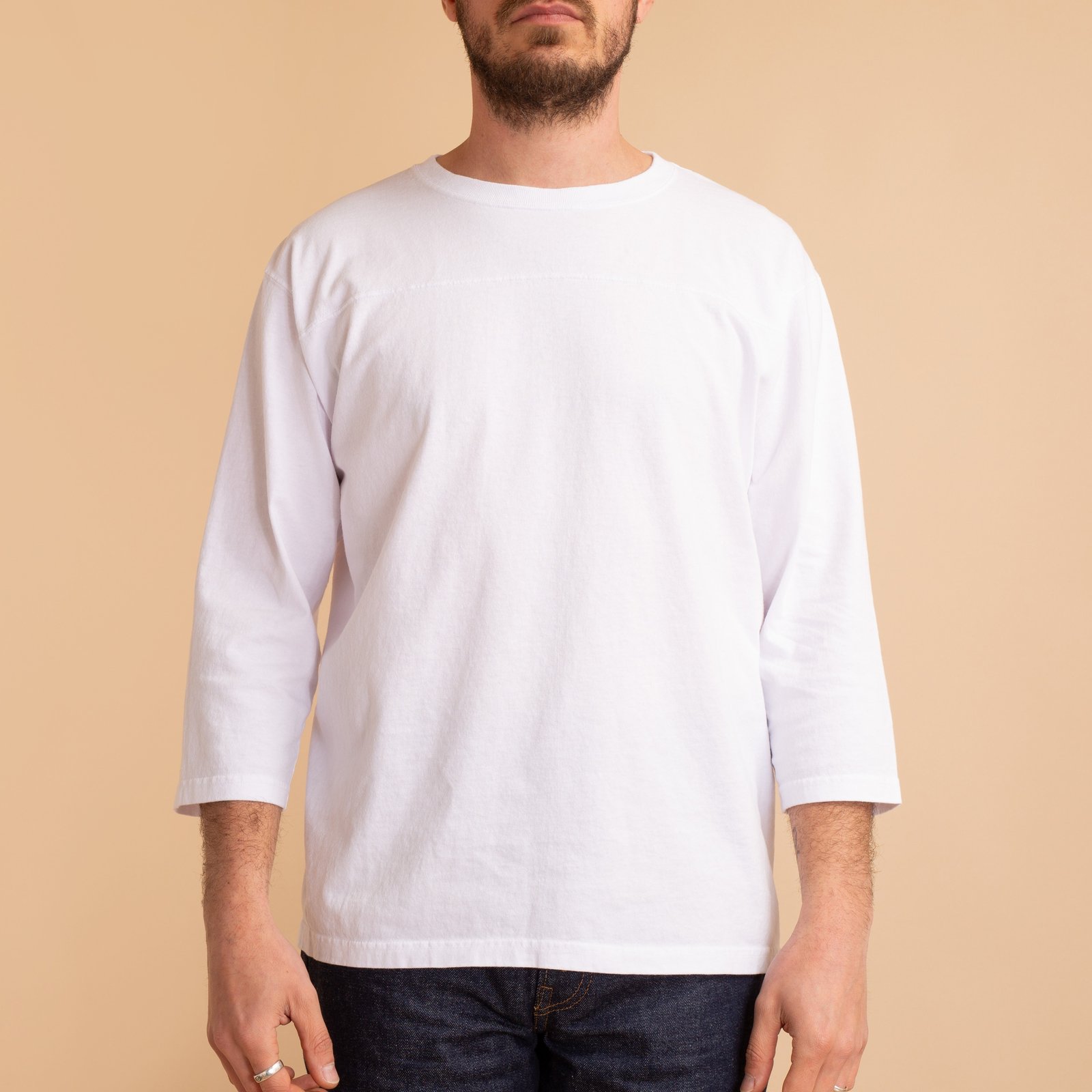 80's Football Tee White