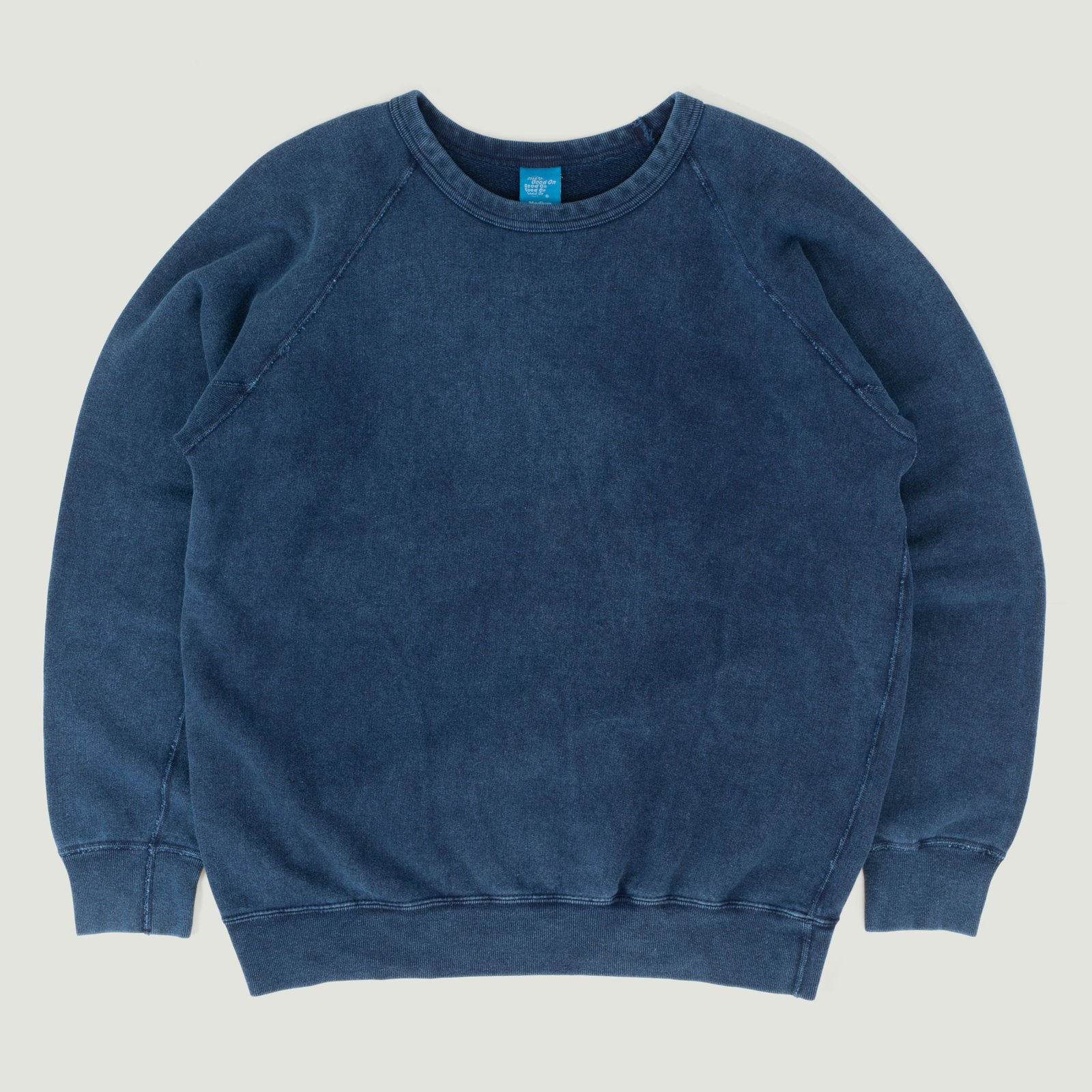 Raglan Crewneck Sweatshirt Indigo Shave