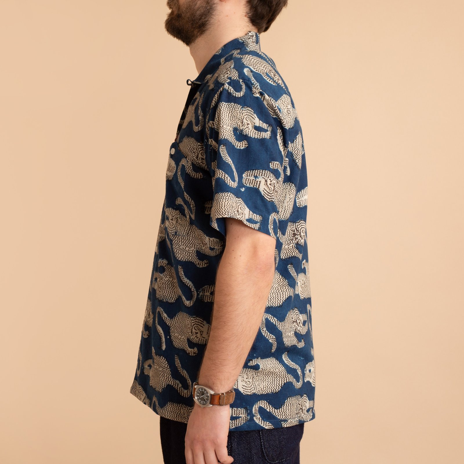 KARDO x FLÂNEURS / S/S Shirt BP69 Indigo/Black