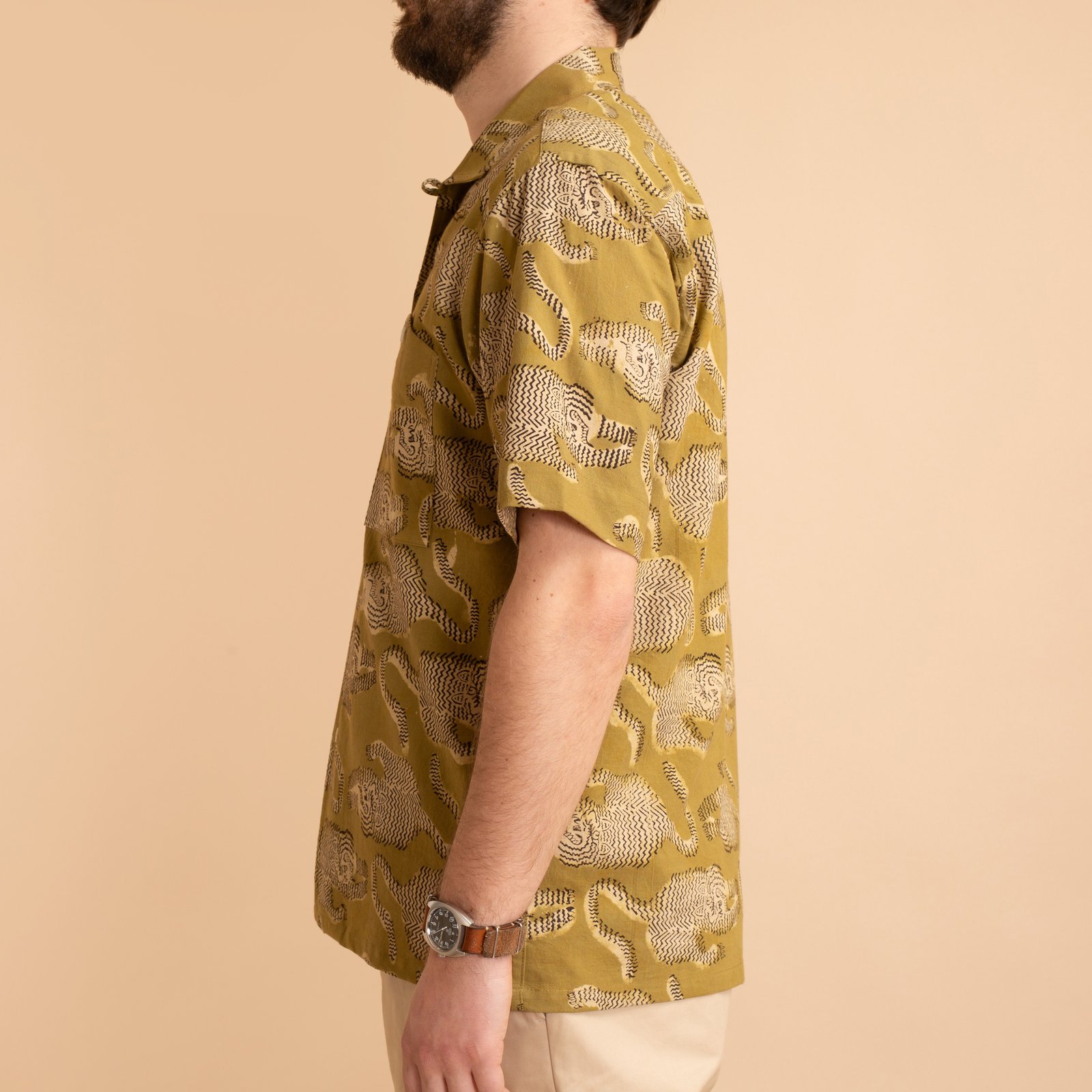 KARDO x FLÂNEURS / S/S Shirt BP69 Olive/Black