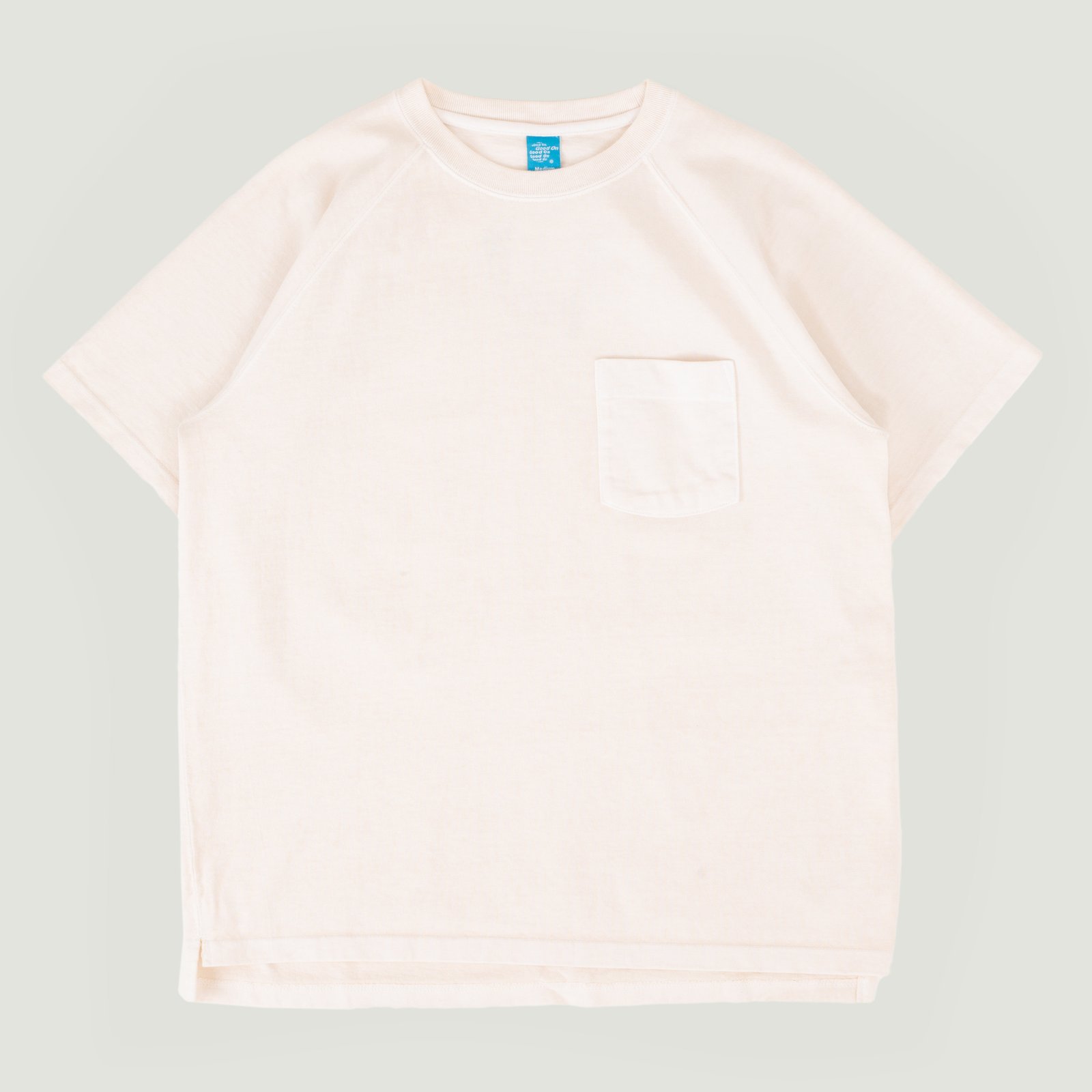 S/S Heavy Raglan Pocket Tee P-Natural