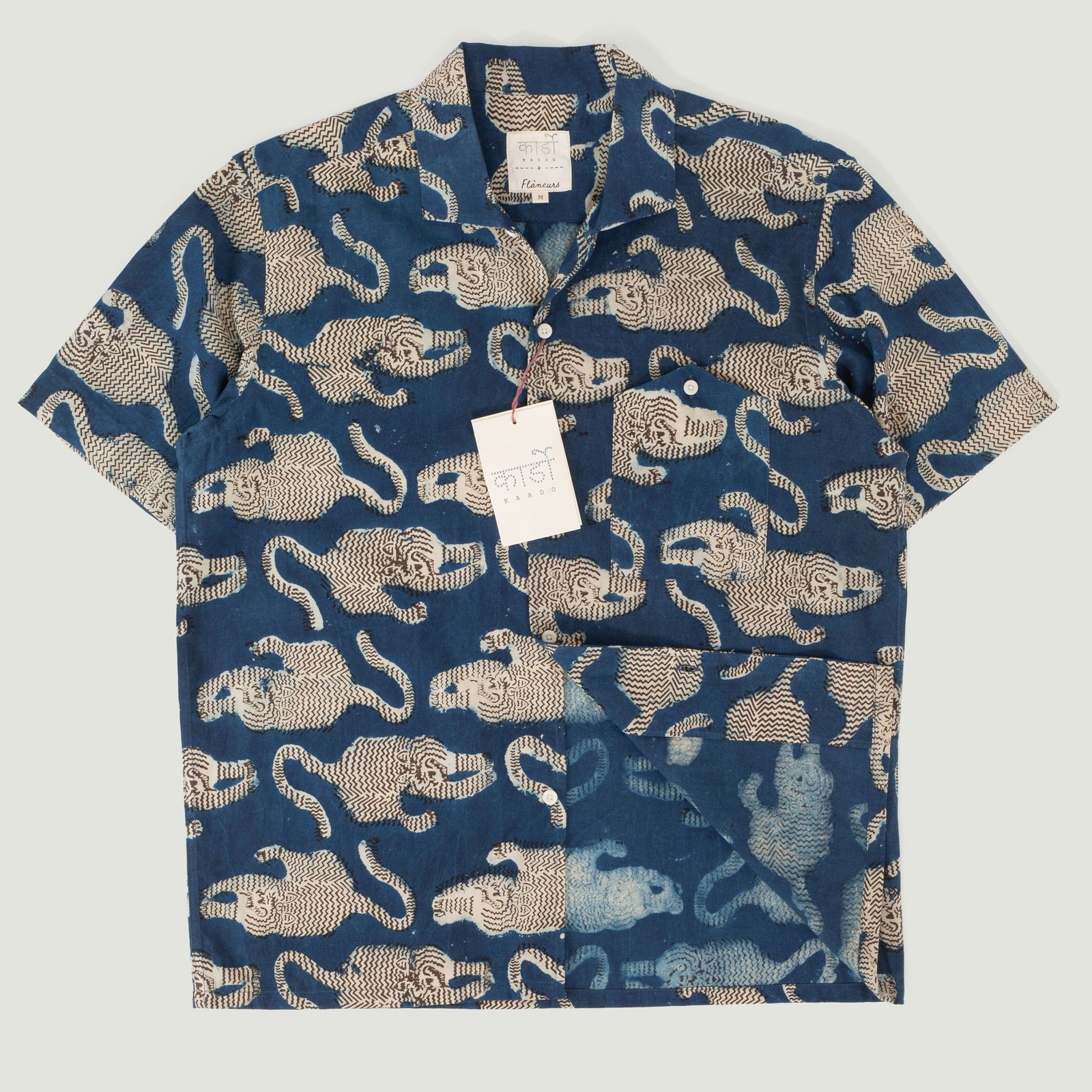 KARDO x FLÂNEURS / S/S Shirt BP69 Indigo/Black