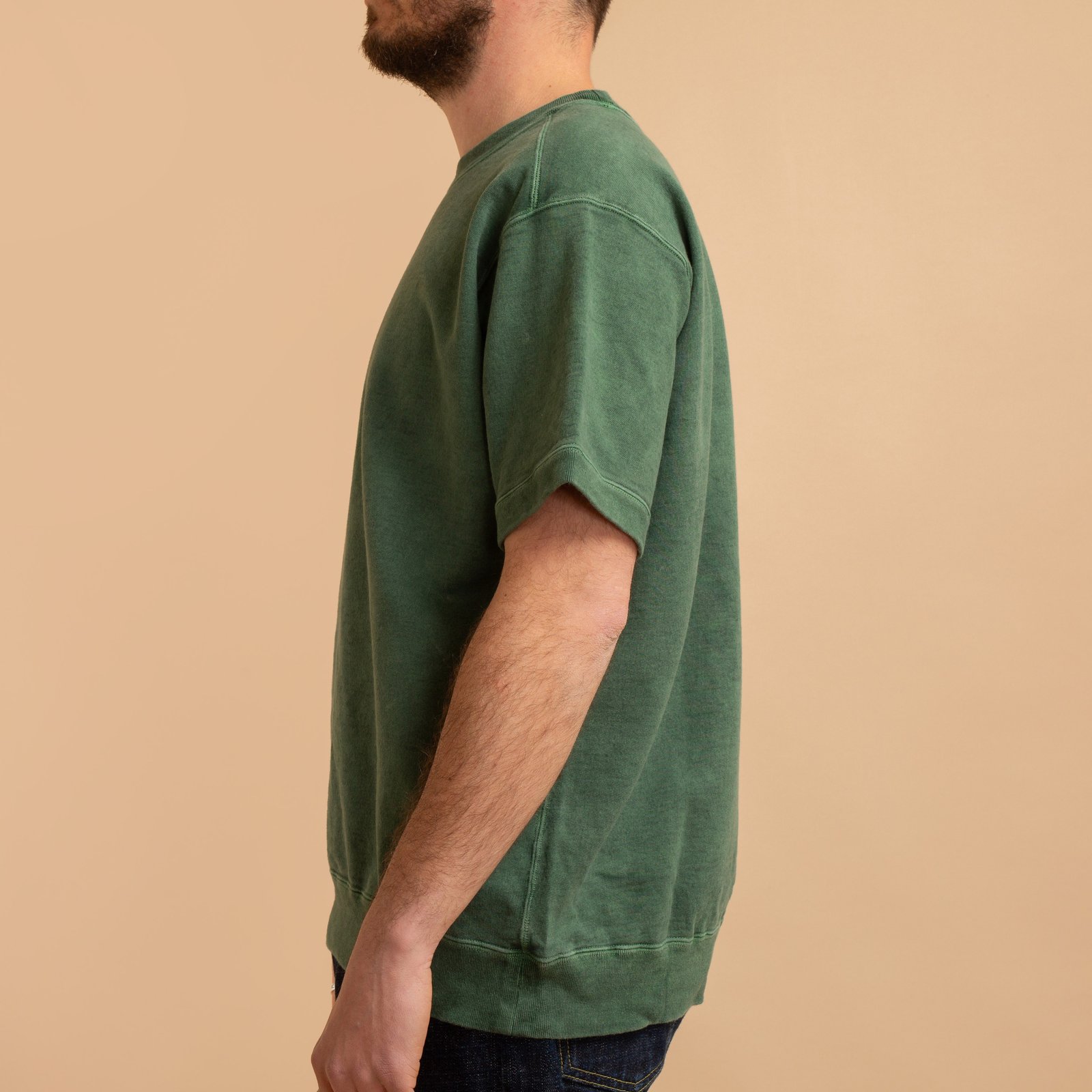 Short Sleeve Terry Shirt - Dark Green