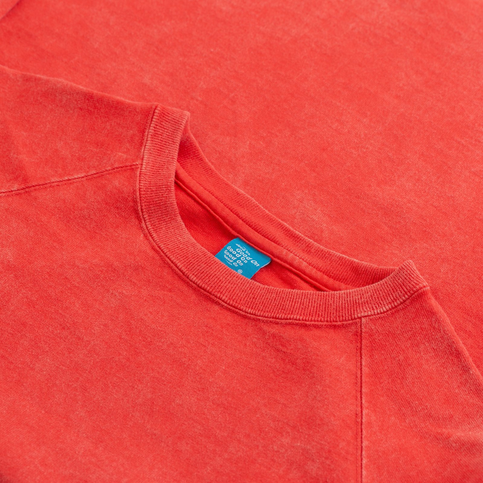 L/S Heavy Raglan Pocket Tee VD-Red