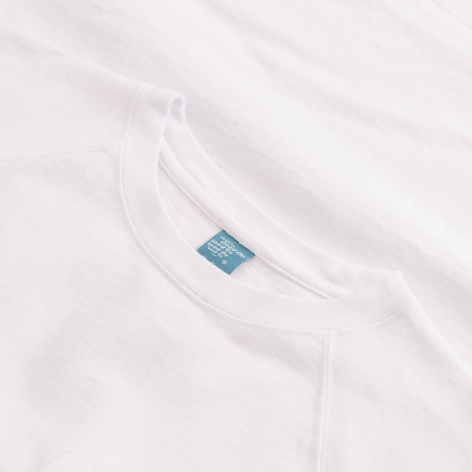 Short Sleeve Heavy Raglan Pocket Tee White