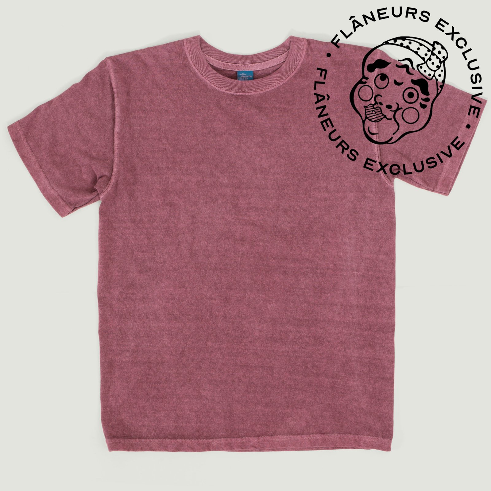 Short Sleeve Crew T-Shirt in Azuki Color