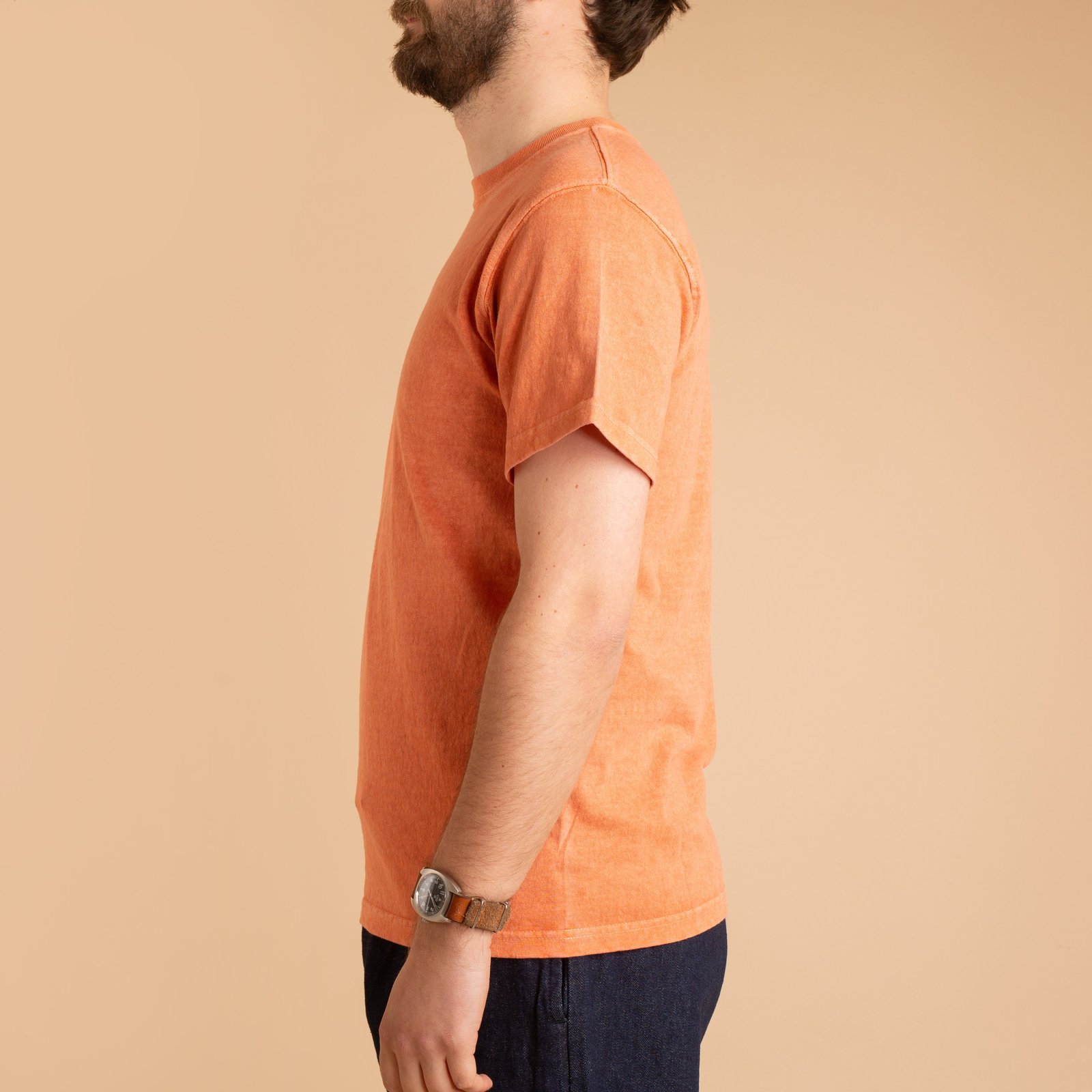 Short Sleeve Crew T-Shirt P-Persimmon