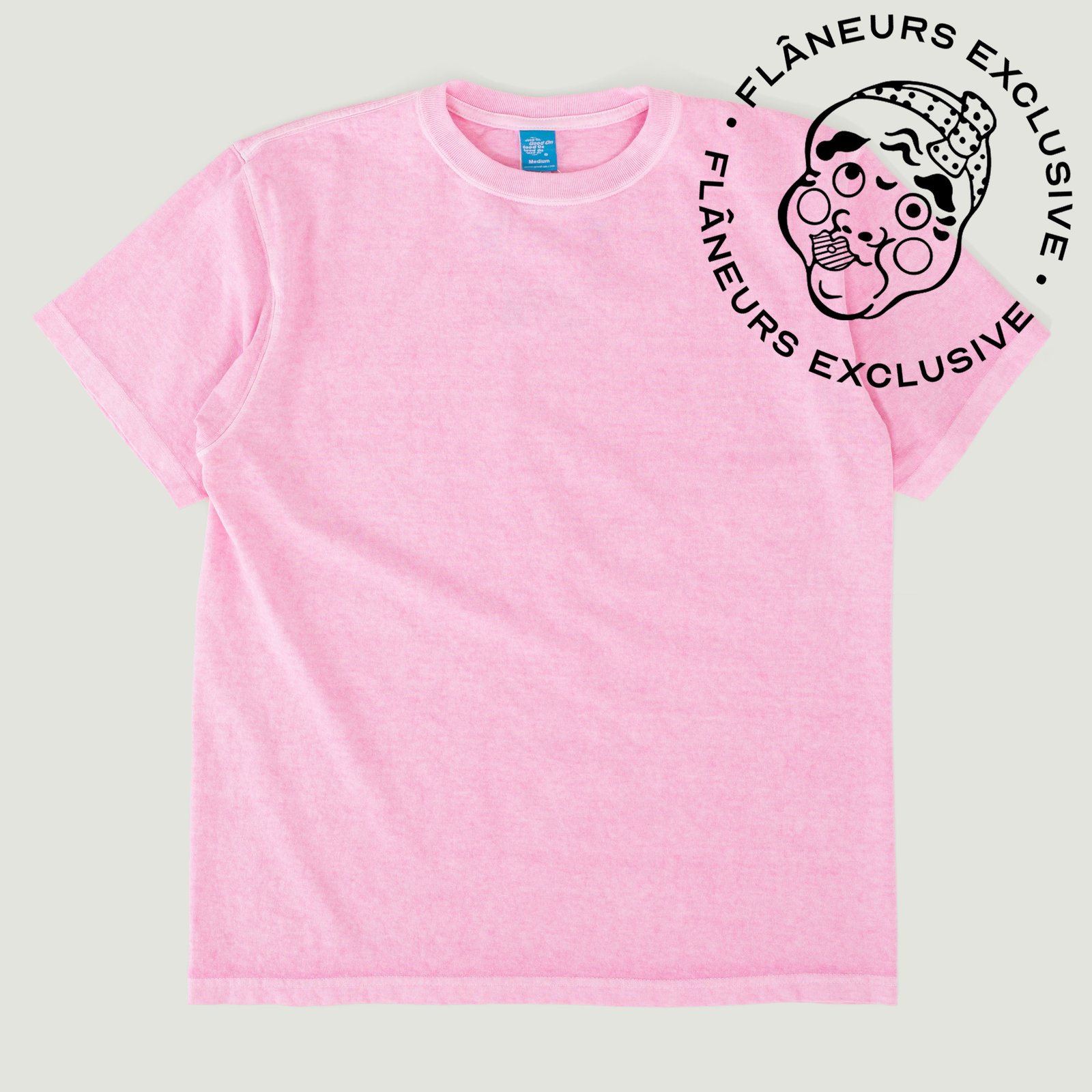 Short Sleeve Crew T-Shirt in Pastel Pink