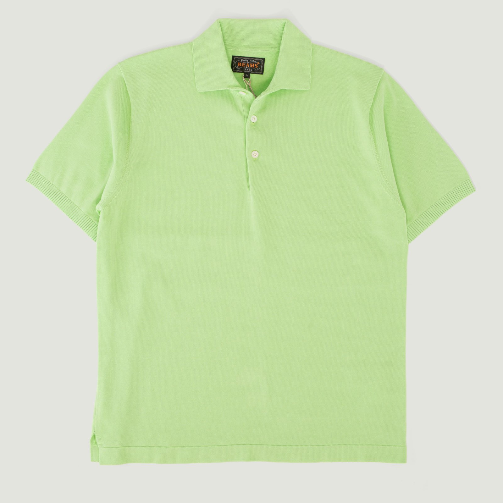 Short Sleeve Knit Polo Green