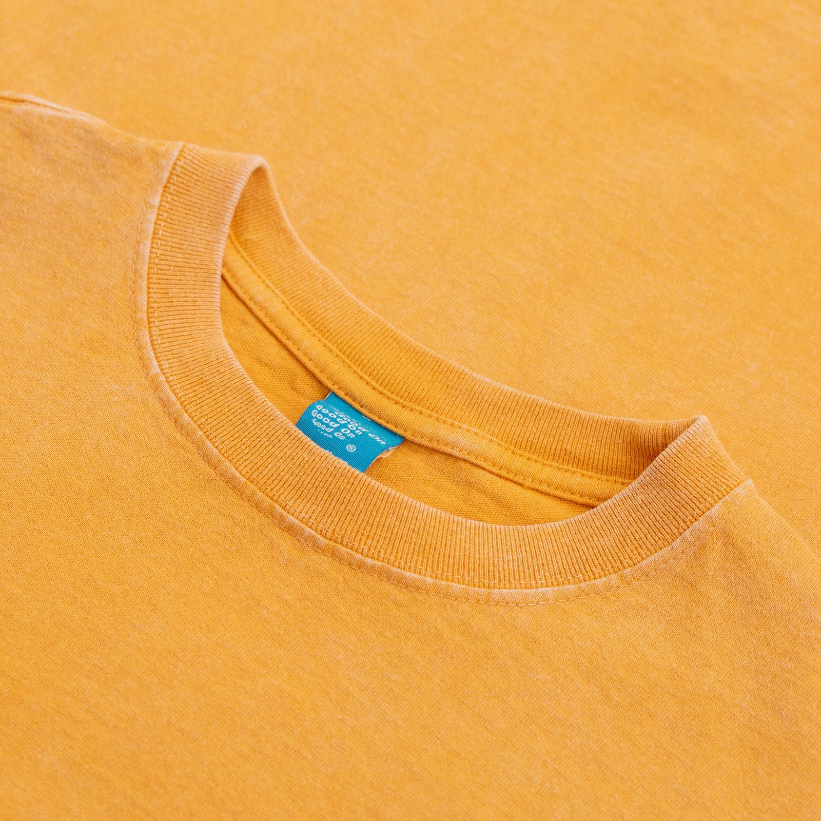 Short Sleeve Crew T-shirt Vintage Dye Mustard