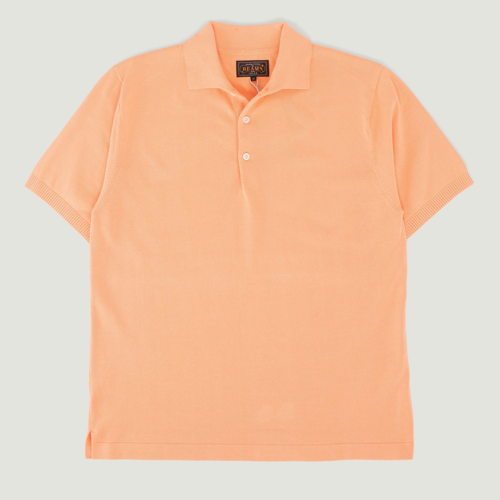 Orange Short Sleeve Knit Polo