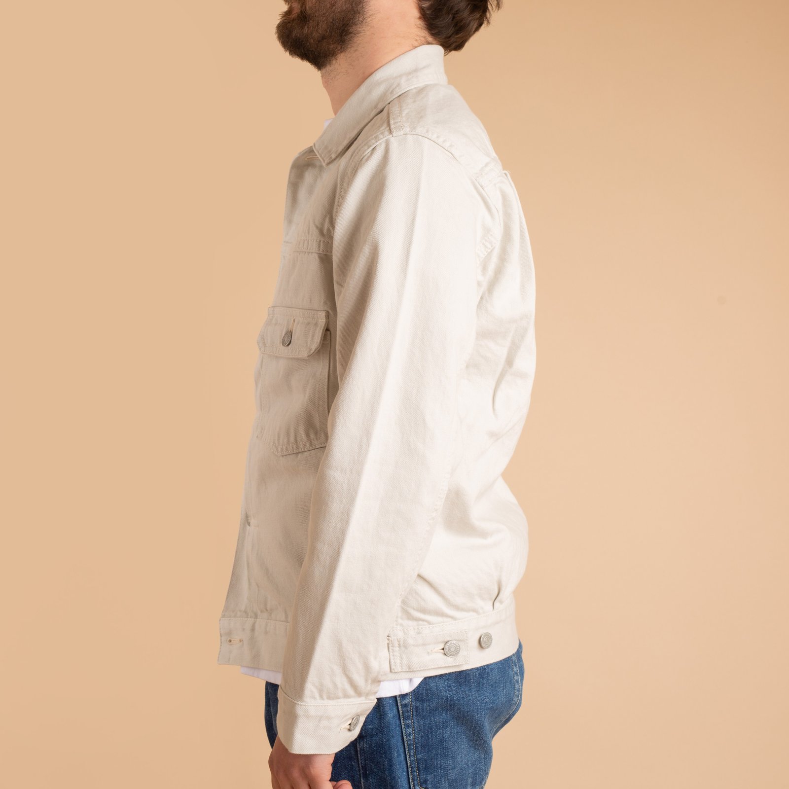 13oz Ivory Denim Jacket