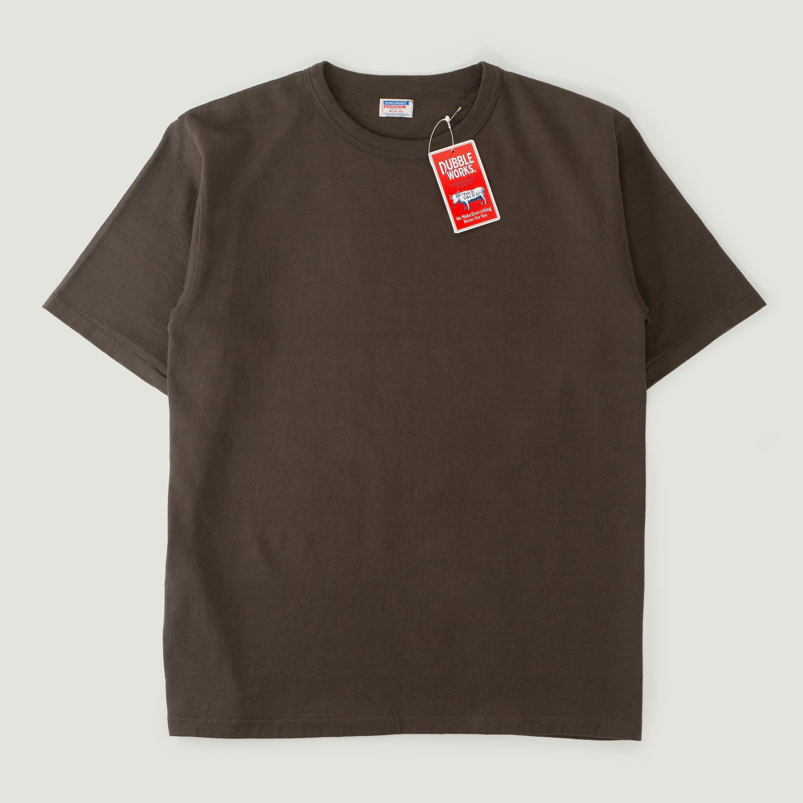 Heavyweight Short Sleeve Tee in Charcoal Black