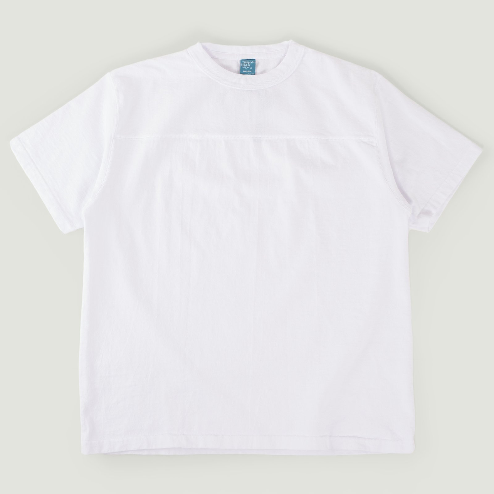 Heavy Jersey Football Tee White